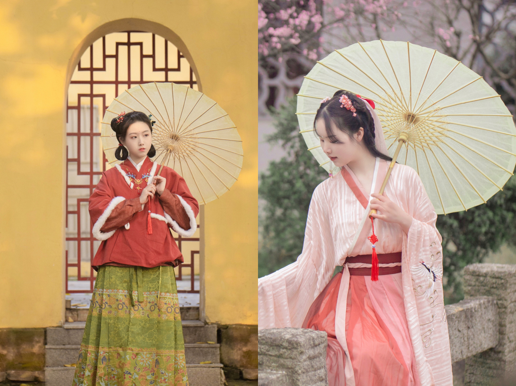 汉服摄影|油纸伞的五个拍照姿势分享 油纸伞是汉服写真必备道具之一