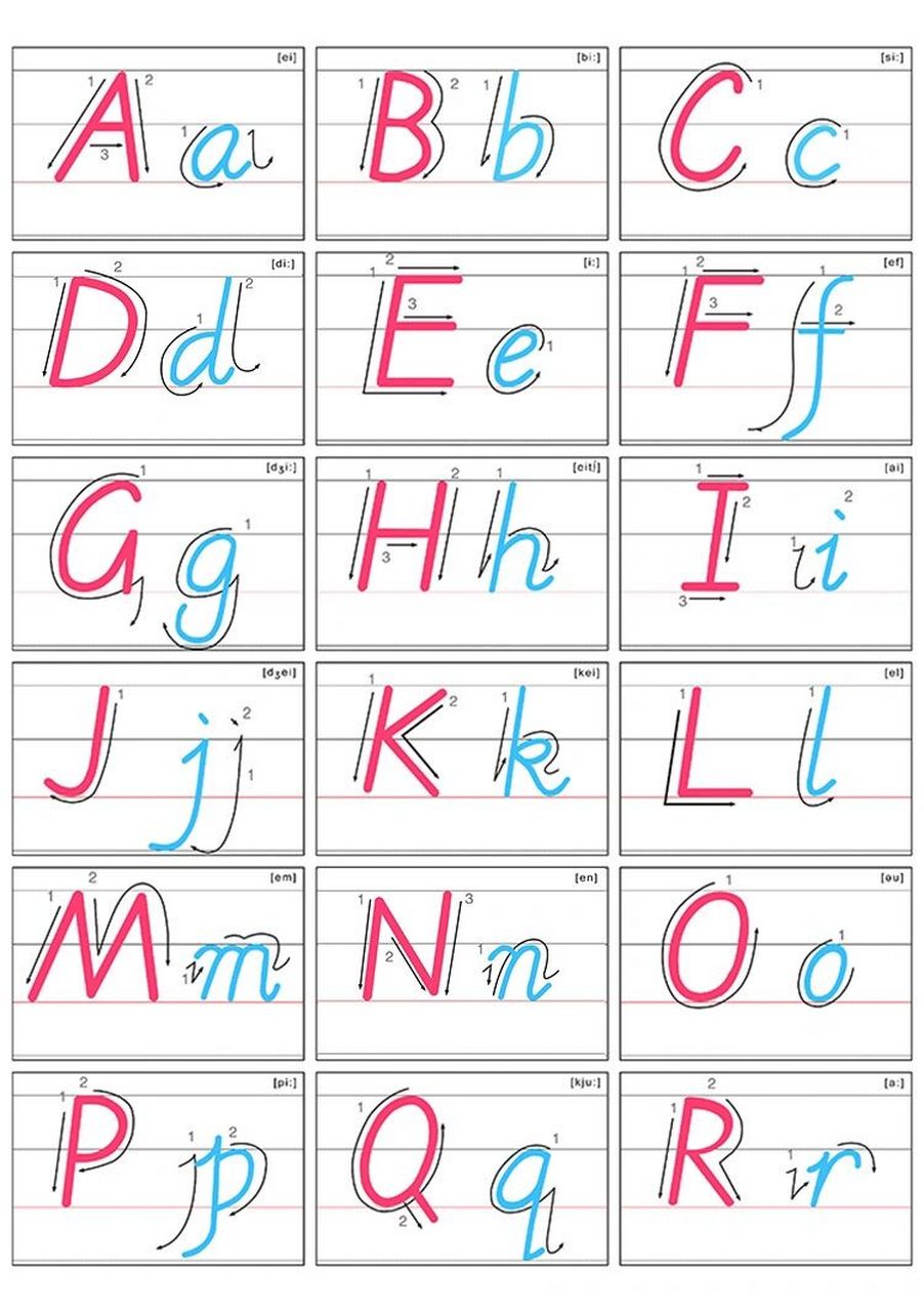 英文字母大小写正确书写7115!