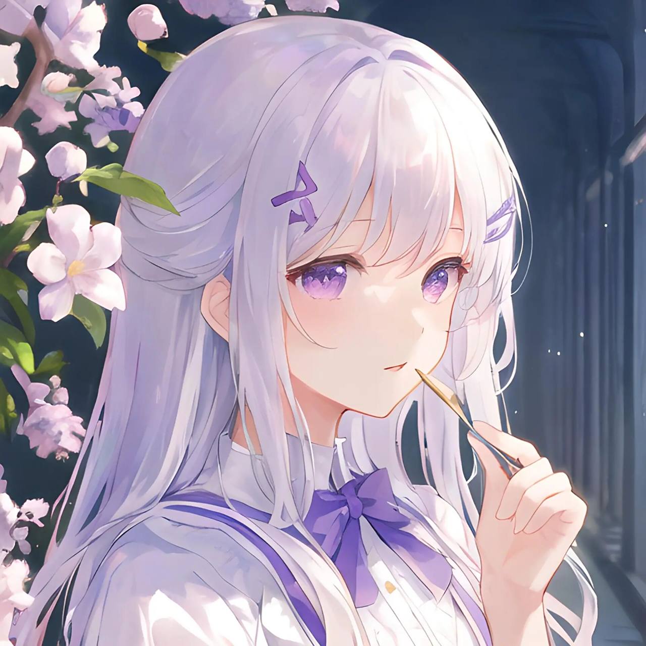 又如一首抒情诗那么优美清幽|紫色系女头         "       投稿人