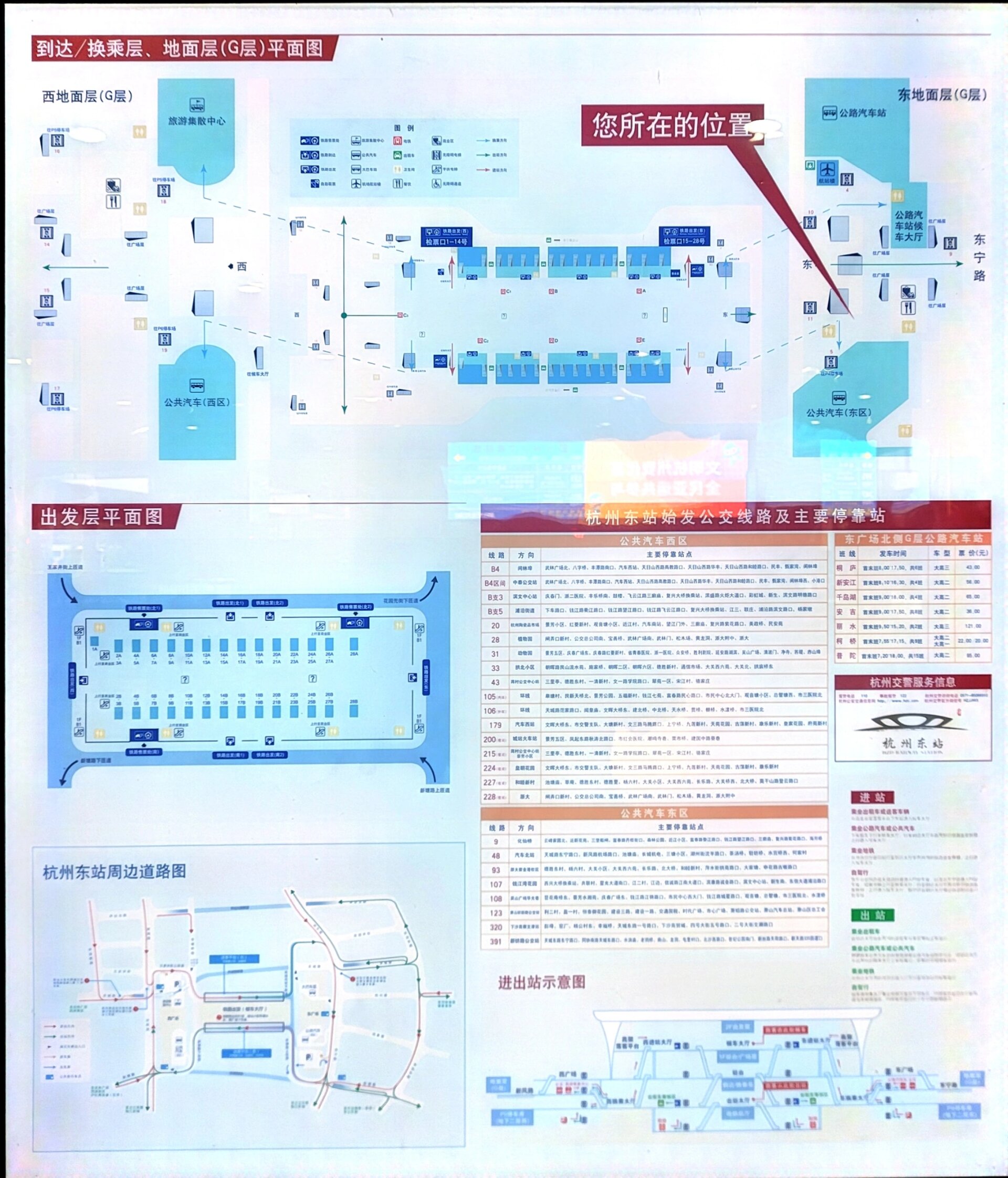 杭州东站导览图