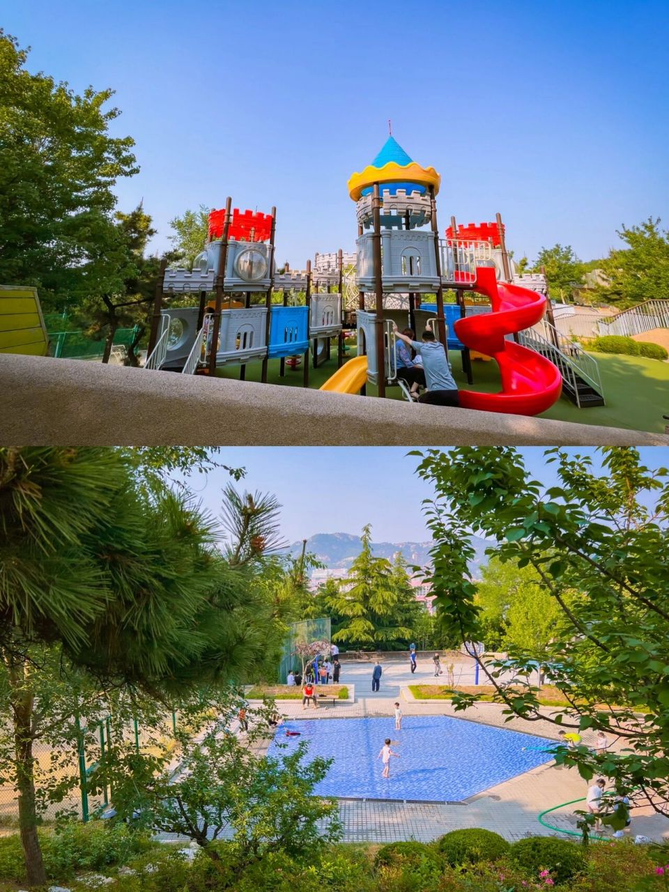 威海|宝藏小公园「环翠楼儿童游乐场」 99:环翠楼室外儿童游乐场