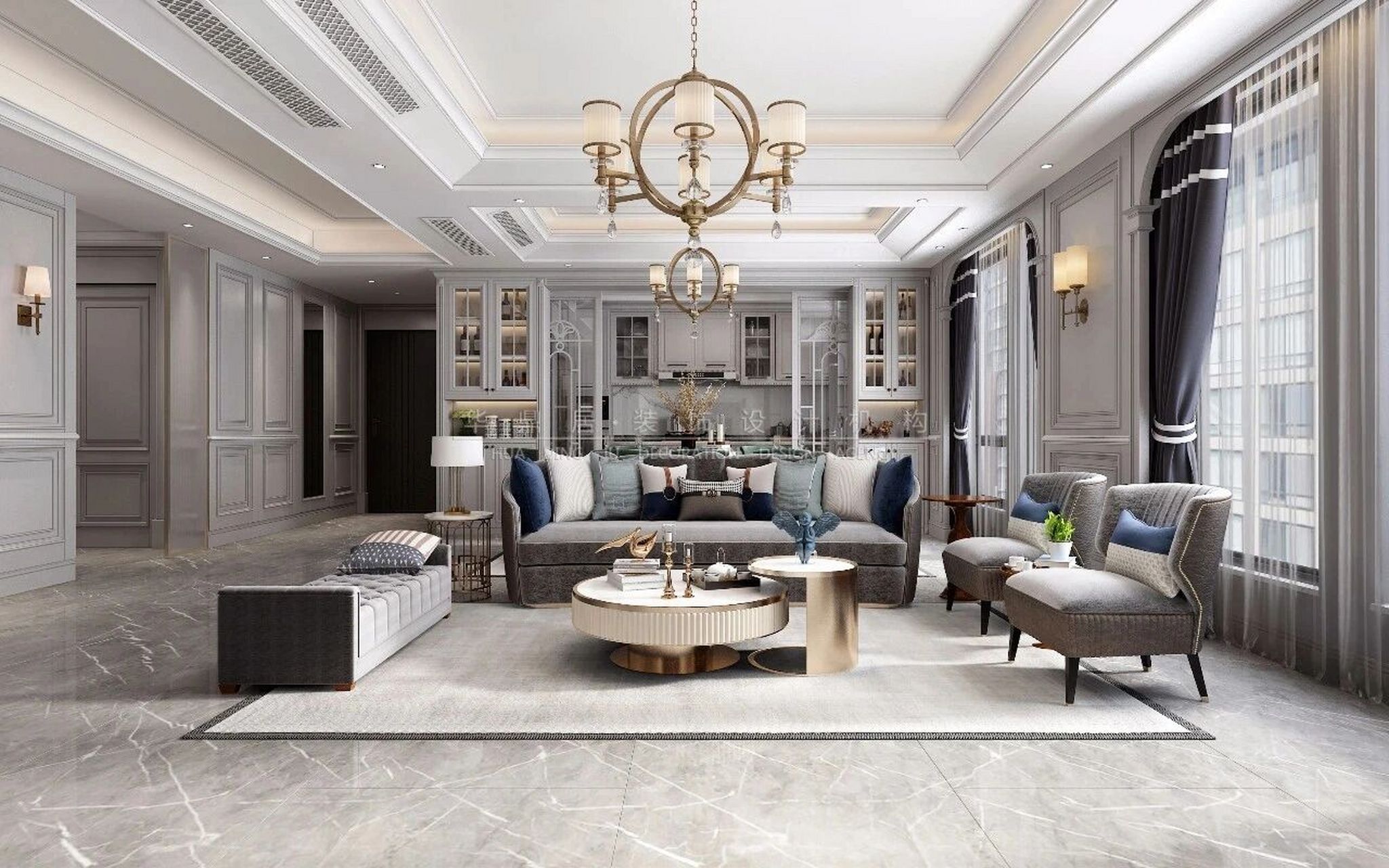 华尔顿1275      本案为业主营造了大气和实用主义相互交融的空间结构