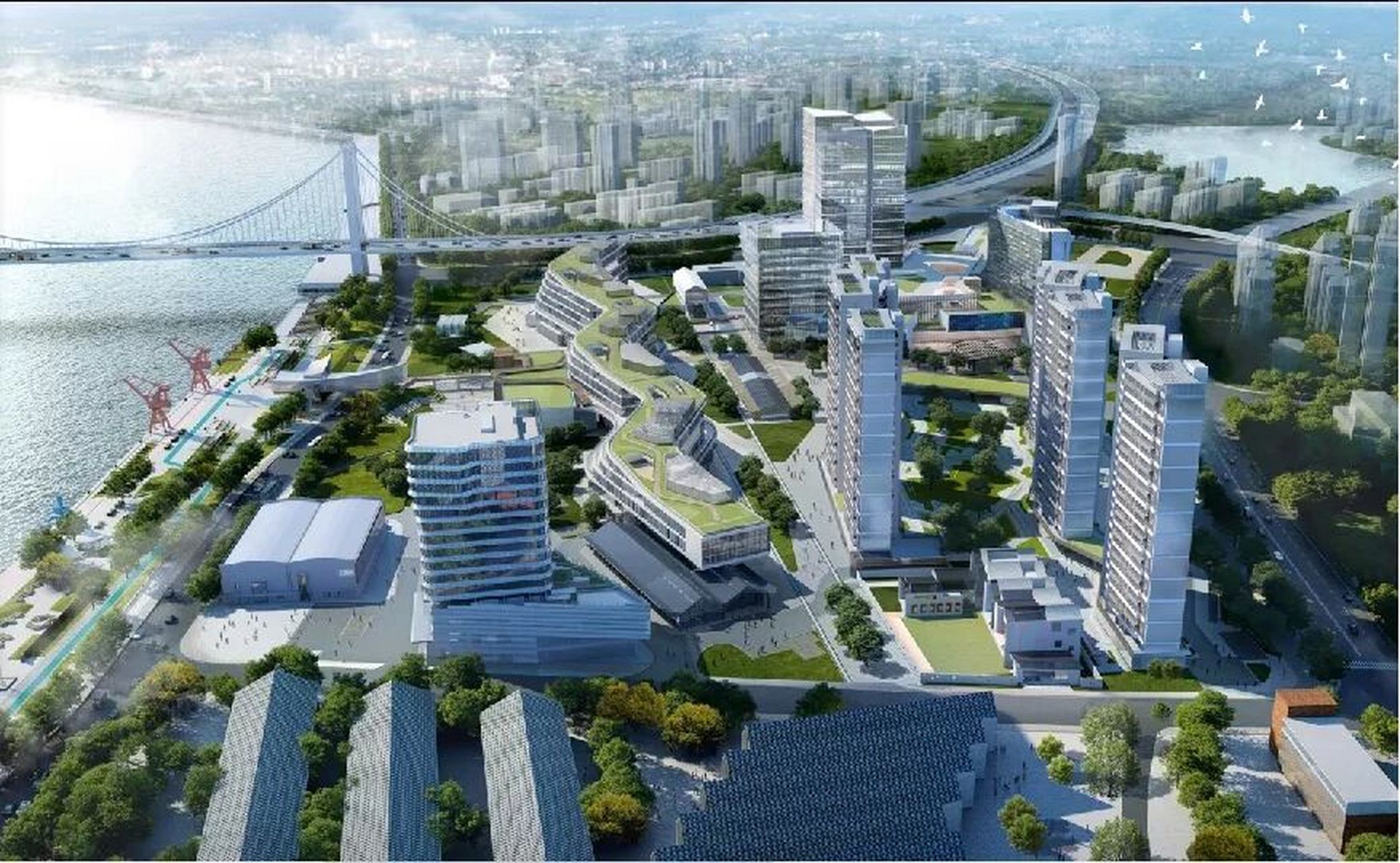 宁波文创港核心区在建第一家英迪格酒店进展 甬江9