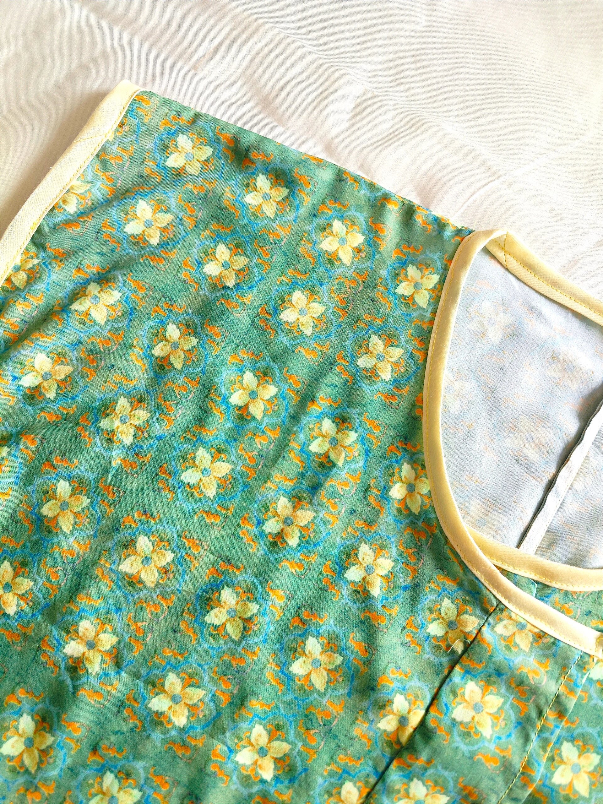 唐褙子第一款(附图纸) 用了不到1米布完成这件唐褙子 棉绸的料子好软