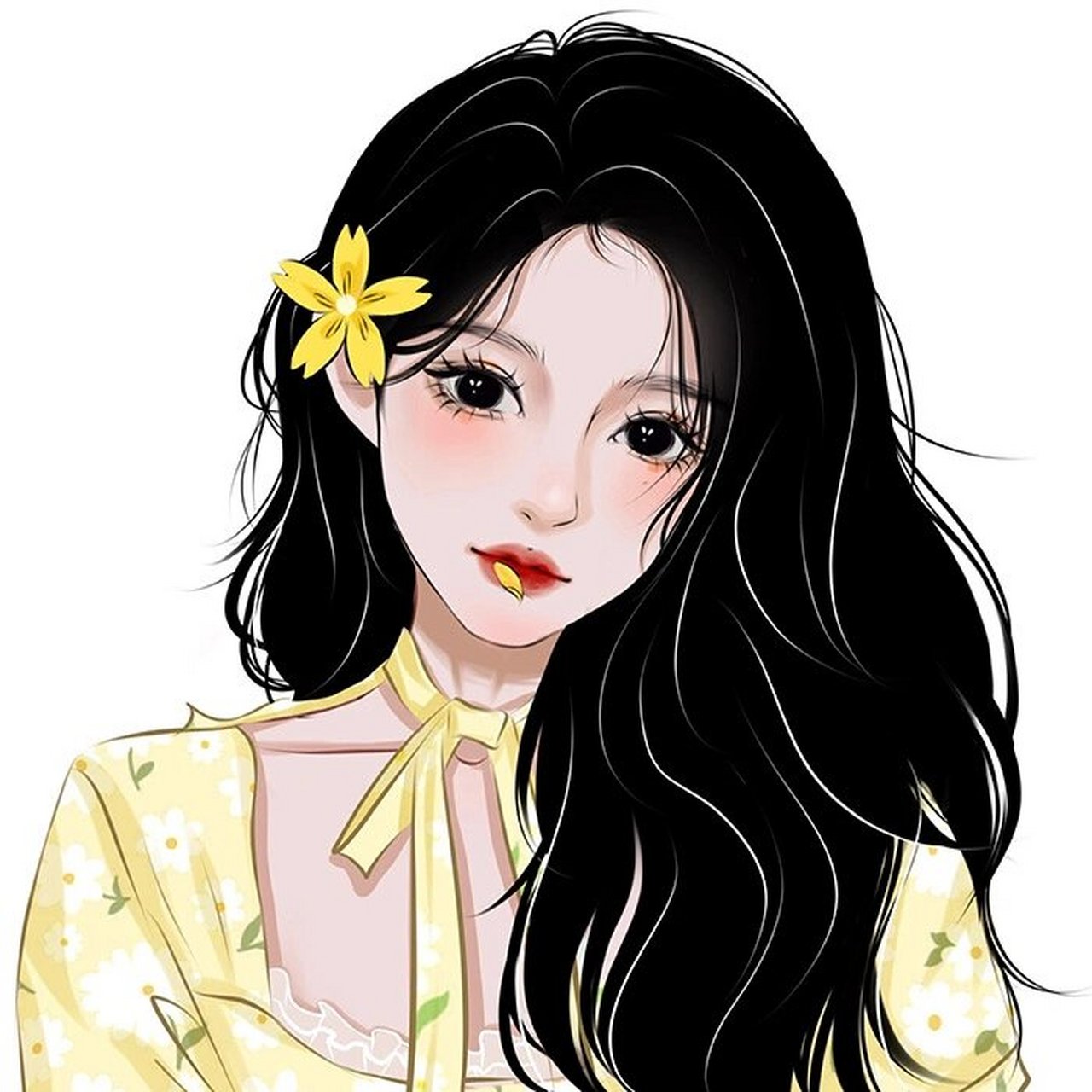 手绘,卡通,漫画女头