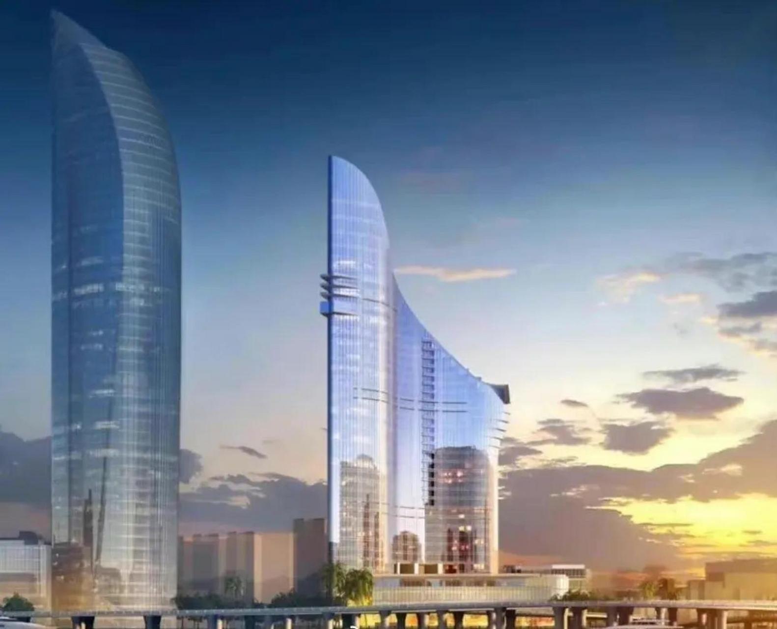 厦门第17栋200 米高楼,悦海湾酒店即将封顶看似欲与世贸试比高,其实