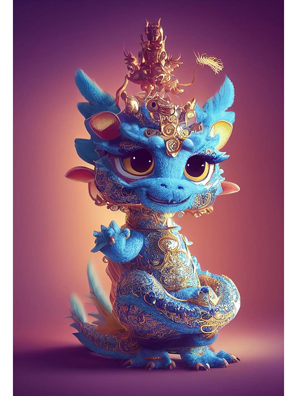 萌化的龙宝宝,有没有戳中你的7815 这套可爱憨萌的龙宝宝送给大家