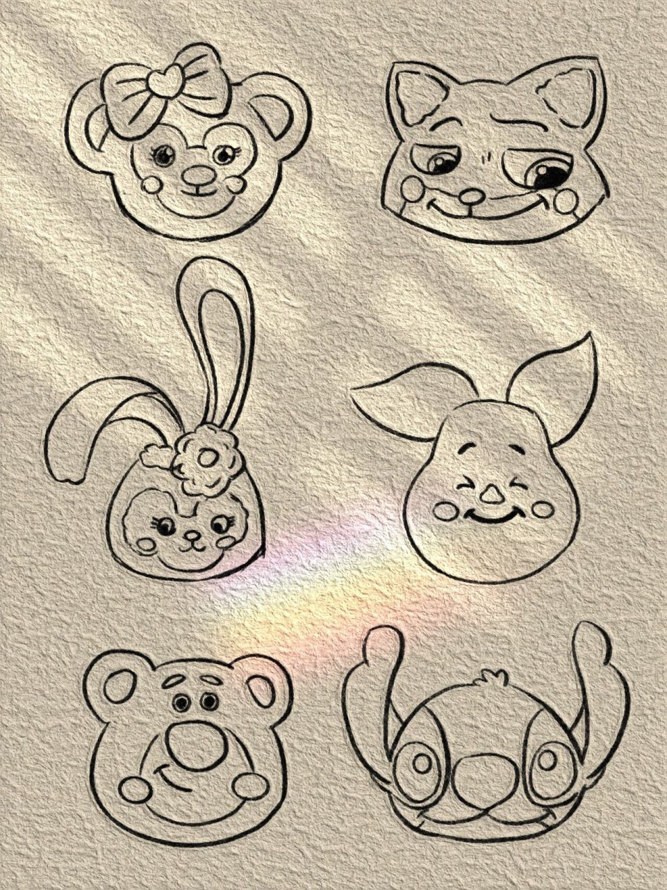 简笔画|超可爱迪士尼来啦9696线稿涂色 你也喜欢迪士尼吗9695