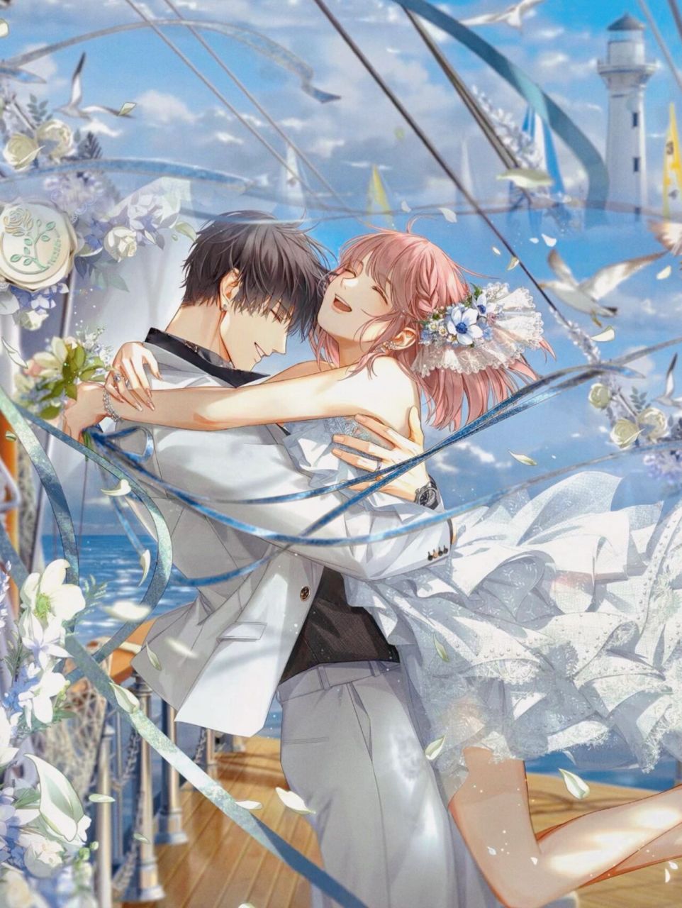 光与夜之恋婚卡壁纸 求图私信即可