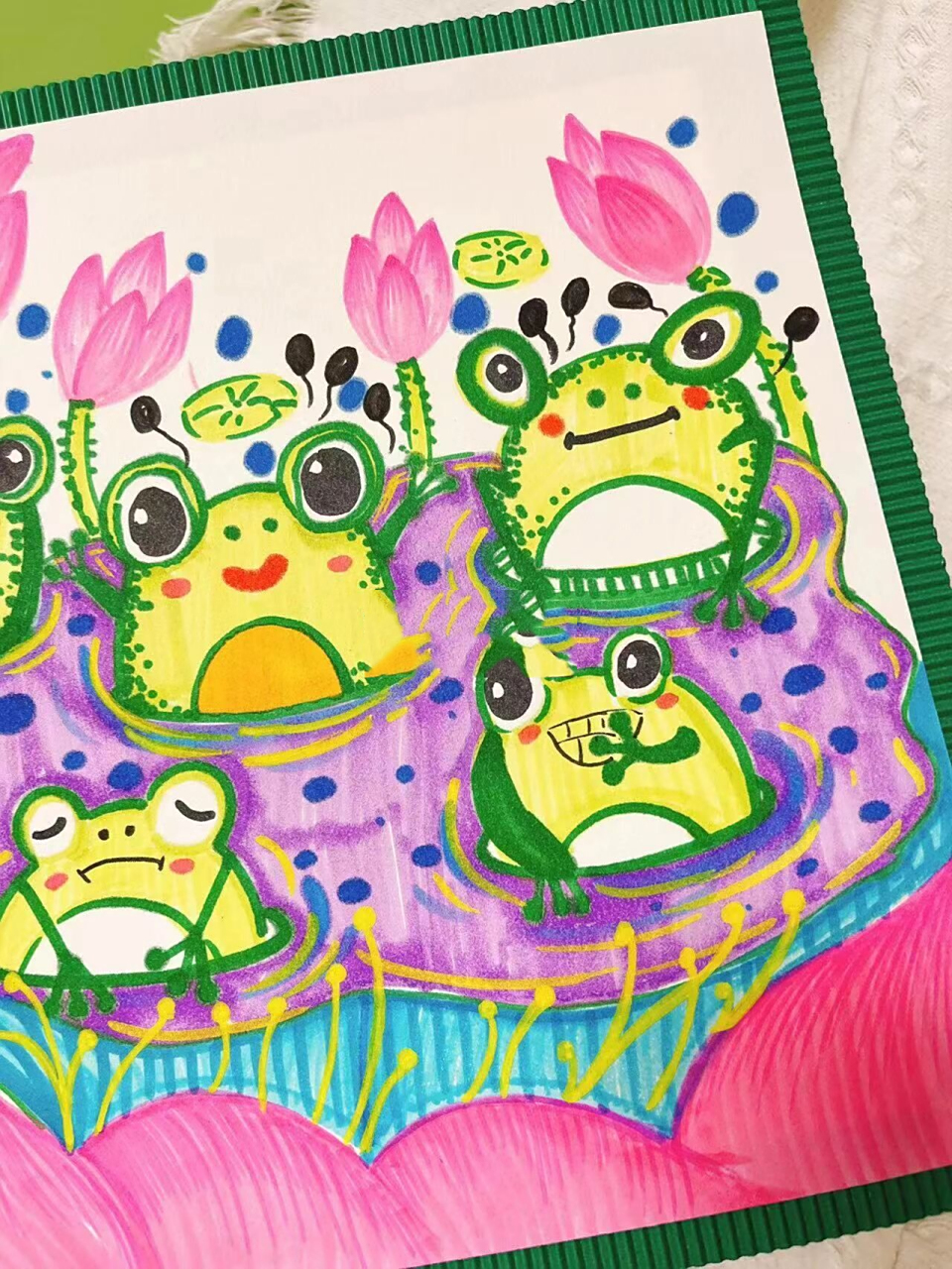 青蛙的新家 青蛙创意儿童画