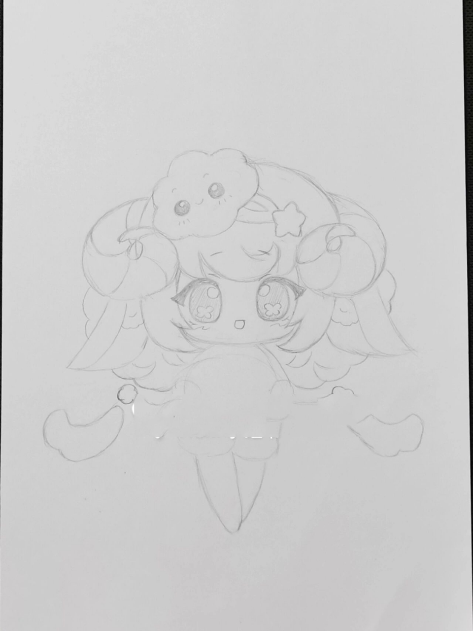 原创(第3幅) 十二星座:白羊座(已画双鱼座,水瓶座) 工具:铅笔,勾线笔