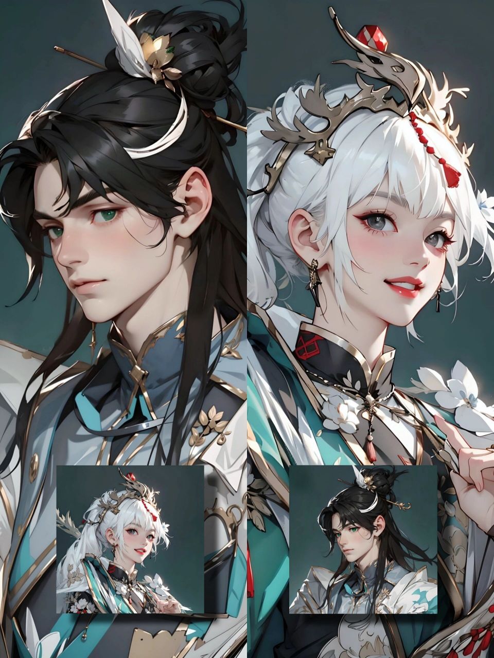 『情侣头像分享93』赵怀真×云缨 好一个松 鹤主题 就祝大家长(qi)