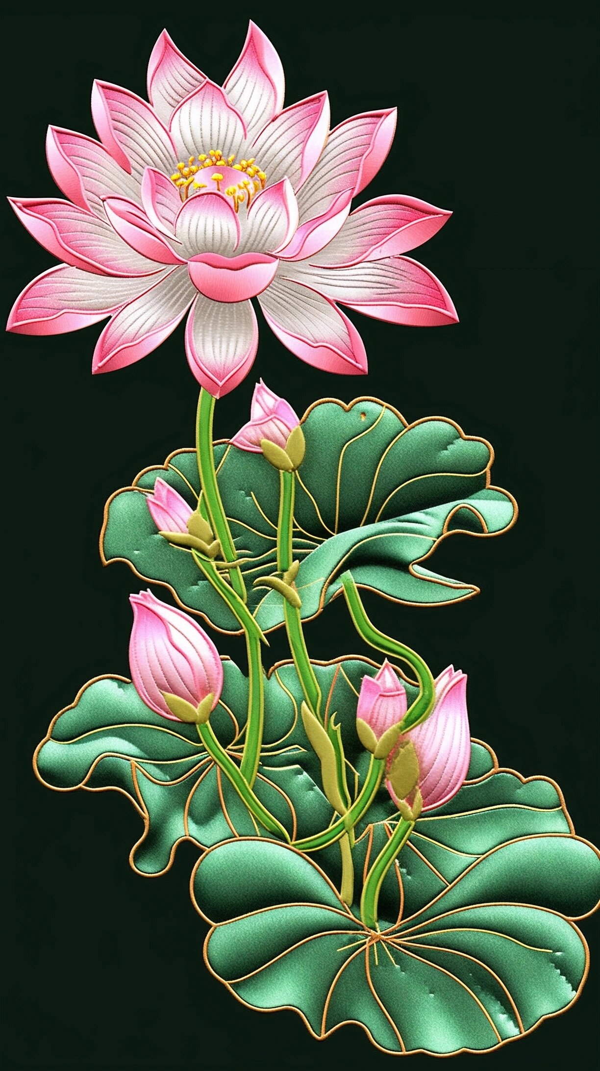 唯美荷花艺术壁纸