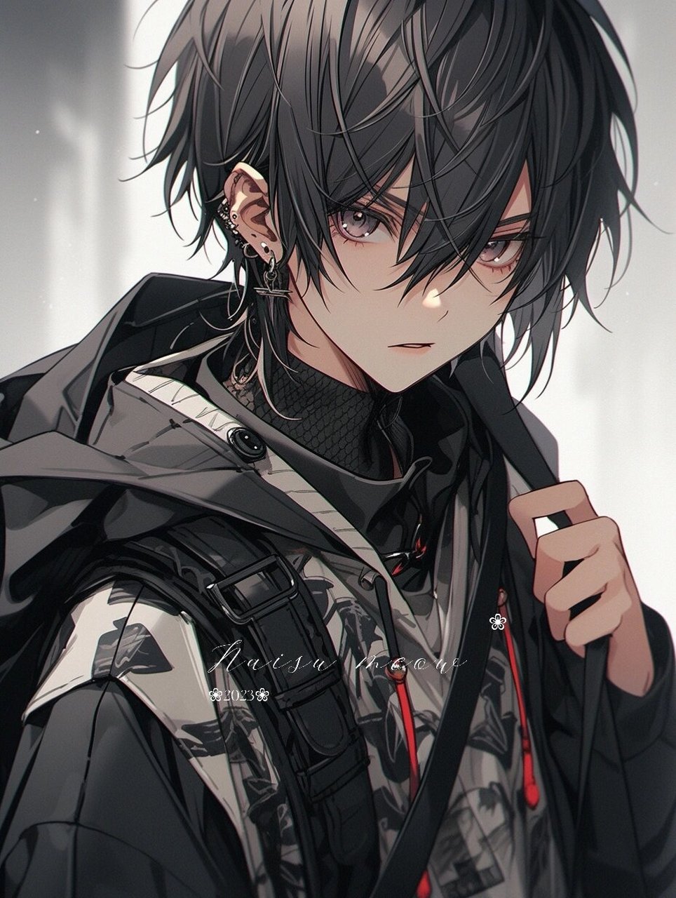 帅气男孩|潮酷冲击力画风红黑配色男生头像 99酷酷的帅气男头系列