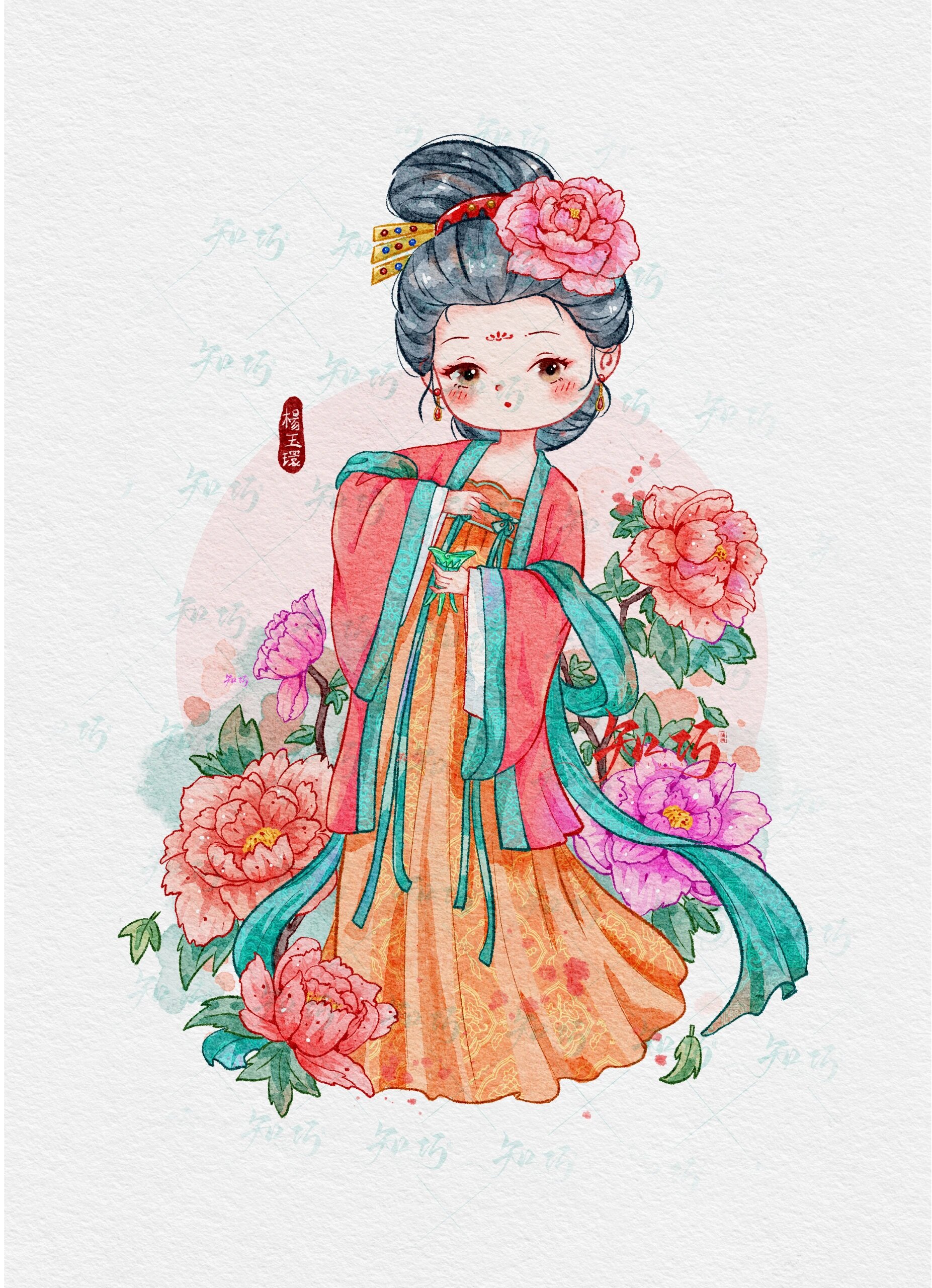 『原创插画』四大美人