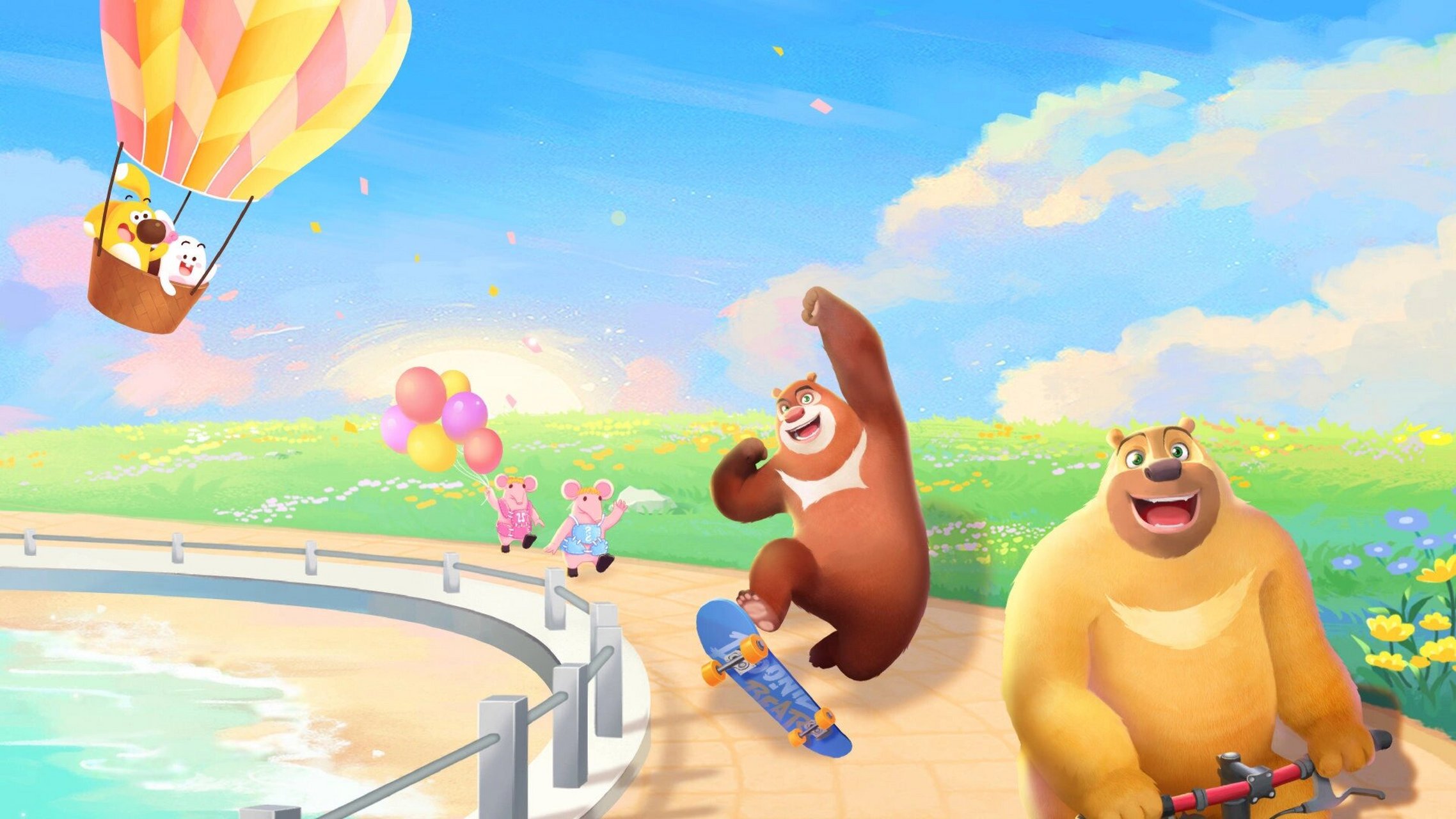 萌系精美熊出没壁纸,超治愈!