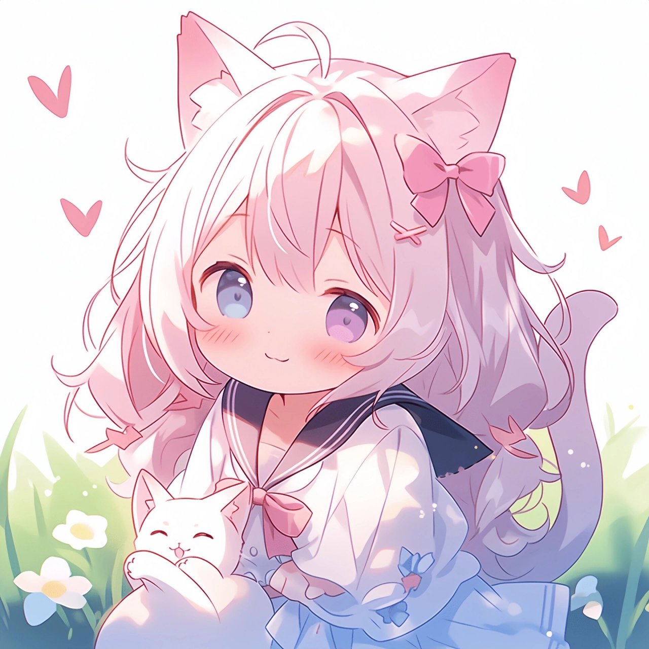 超可爱哒猫少女头像