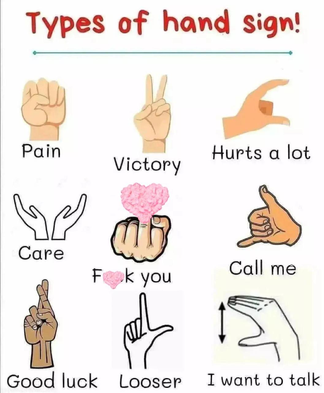 手势代表的意思图图片