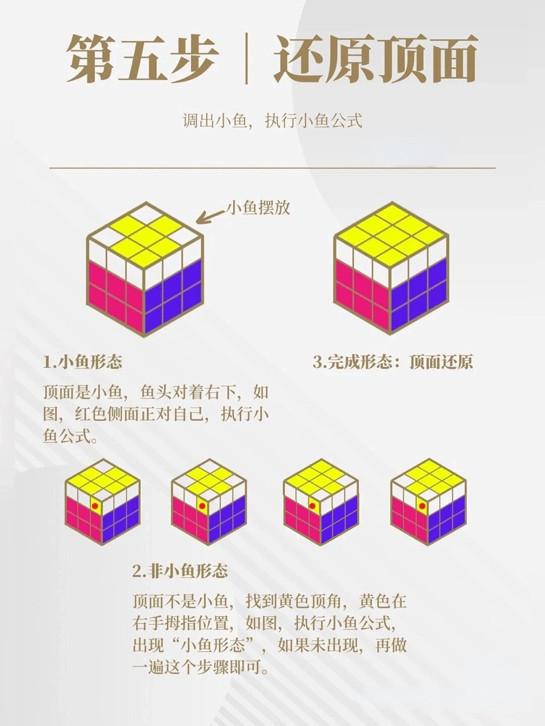 三阶魔方顶面还原图片