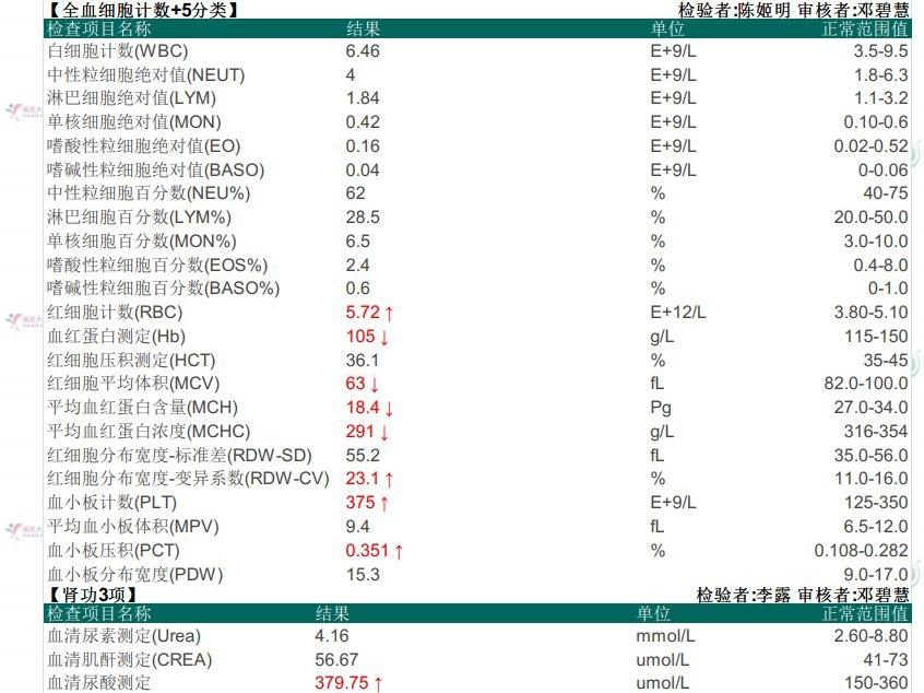 地中海贫血的血常规很典型通常大多数人红细胞总数rbc高平均红细胞