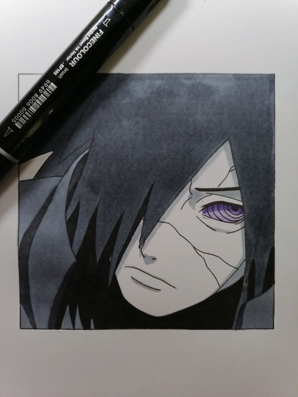 斑 #手绘教程# #火影忍者