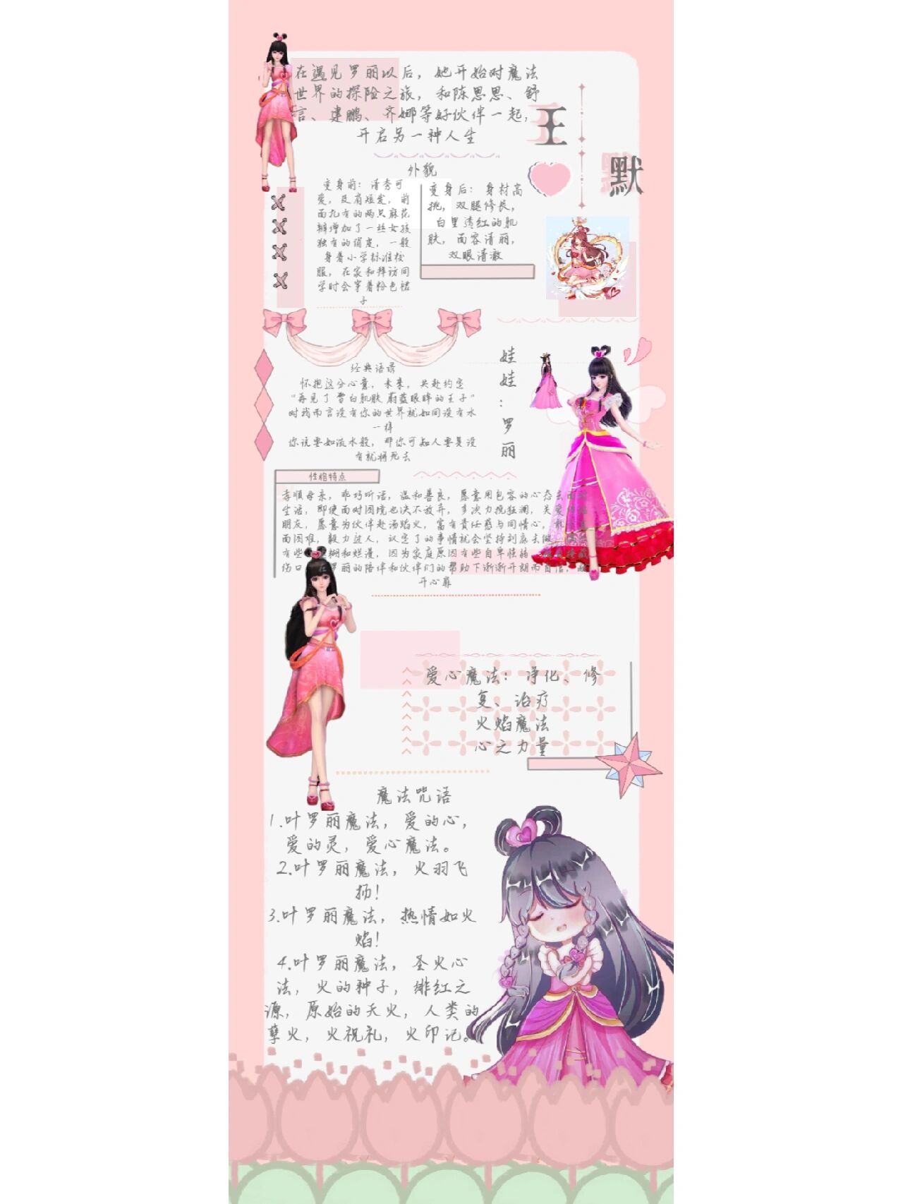 叶罗丽篇一王默手帐