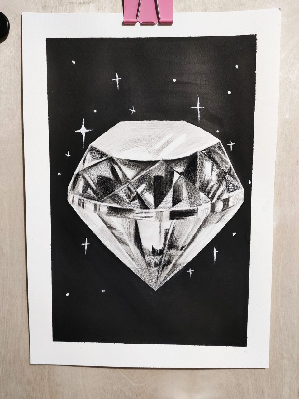 钻石画法素描画图片