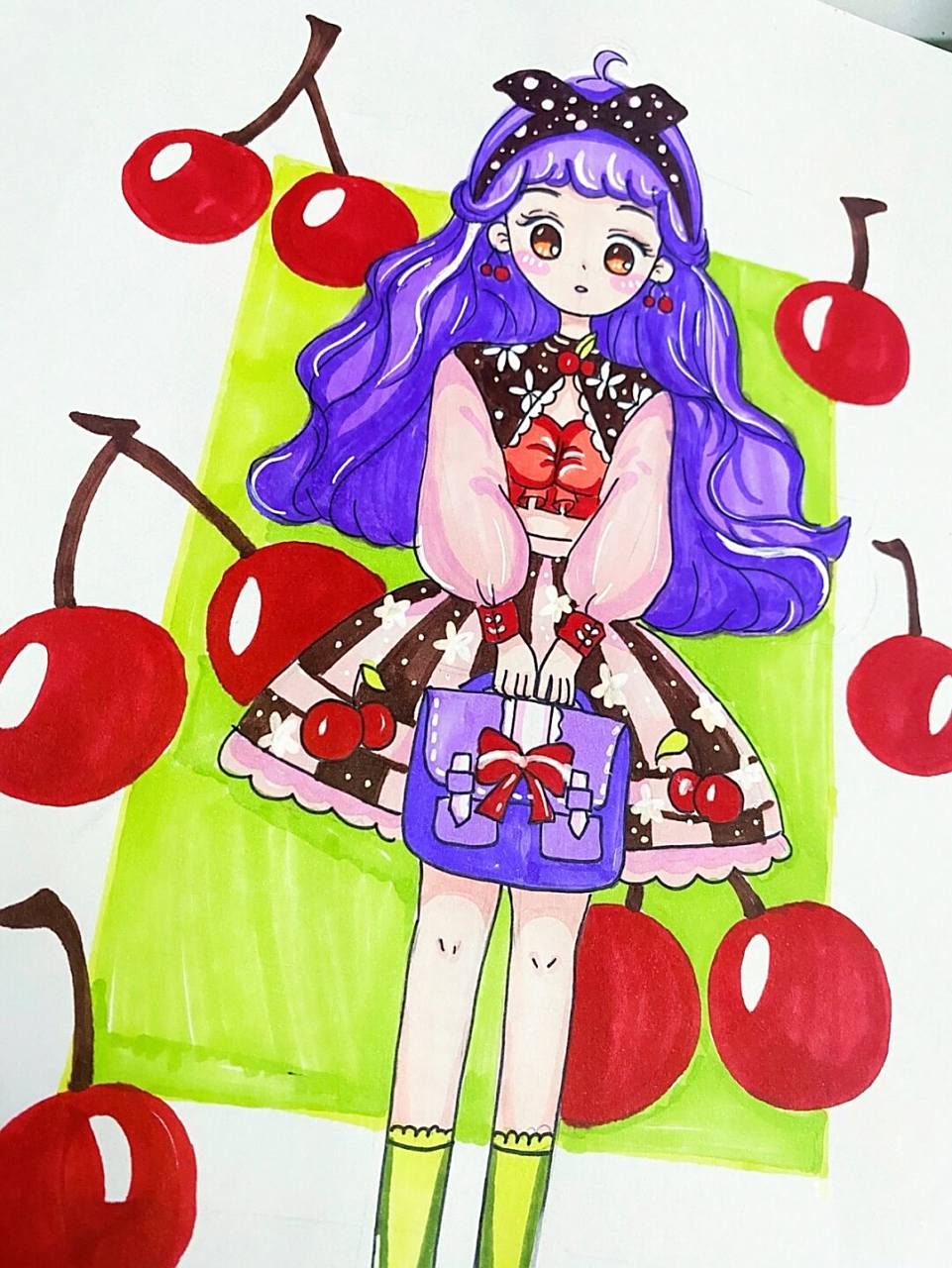 动漫女生 #马克笔# #马克笔动漫# #马克笔动漫人