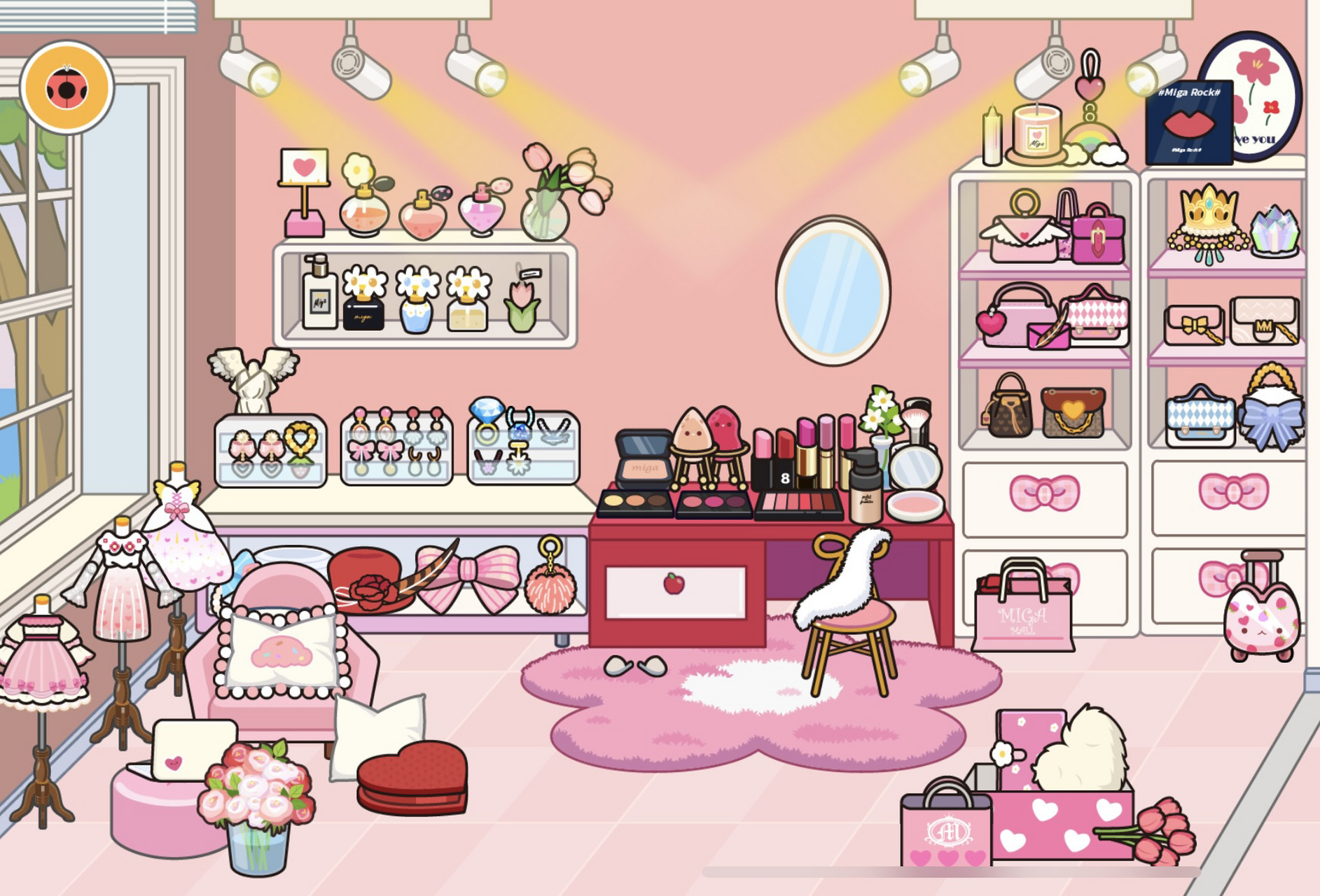 米加小镇 化妆间77衣帽间终于搞完了!