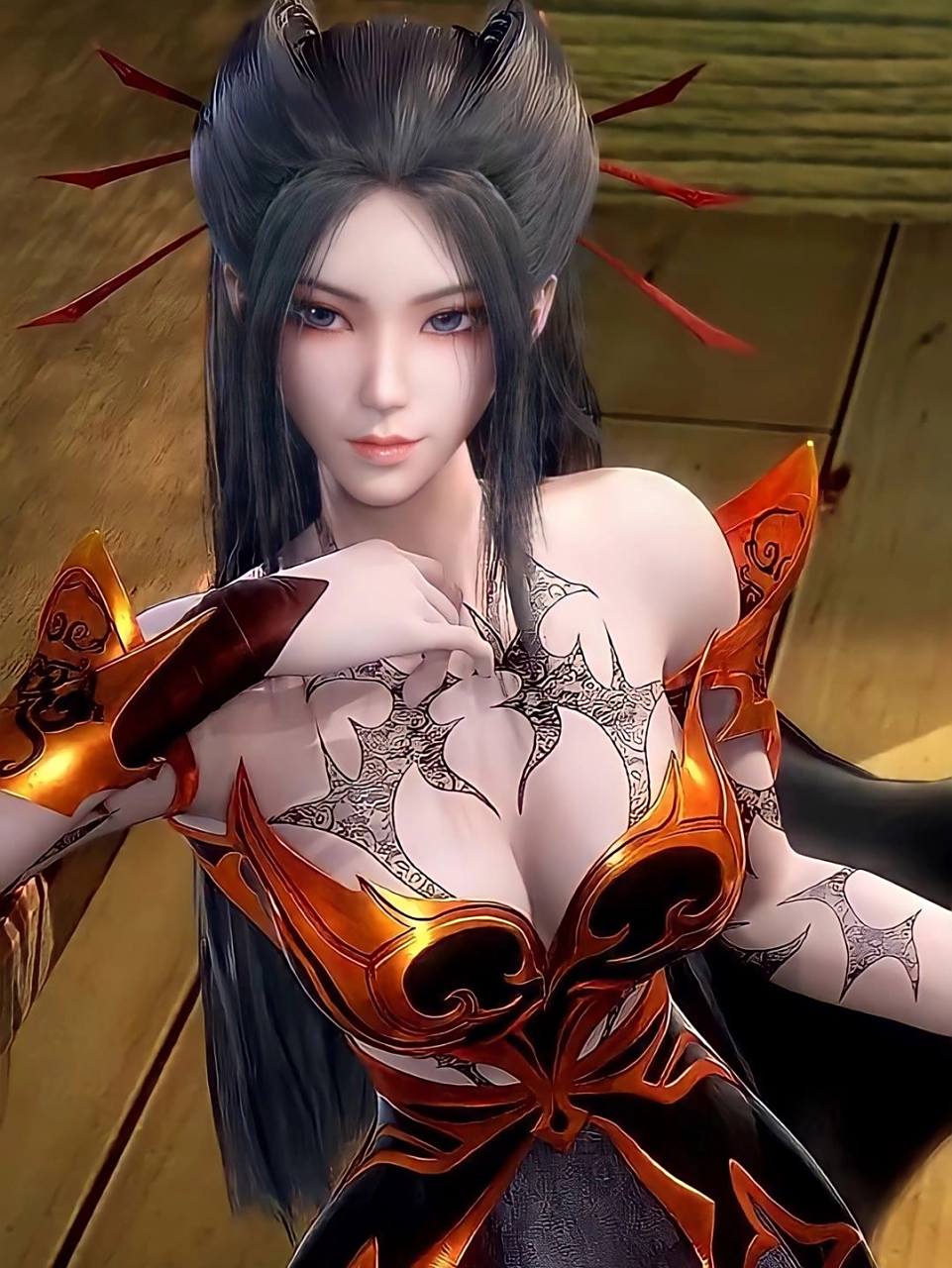 焰灵姬美图壁纸      	 美艳动人,热情如火,柔情似水的焰灵姬,国漫