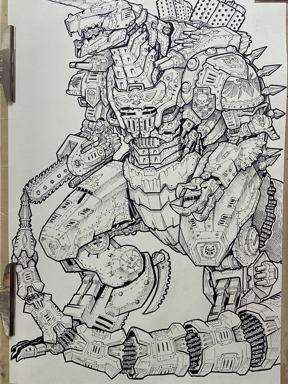 原创-战锤哥斯拉-帝皇篇 当哥斯拉乱入战锤,让机械教改造下呗!