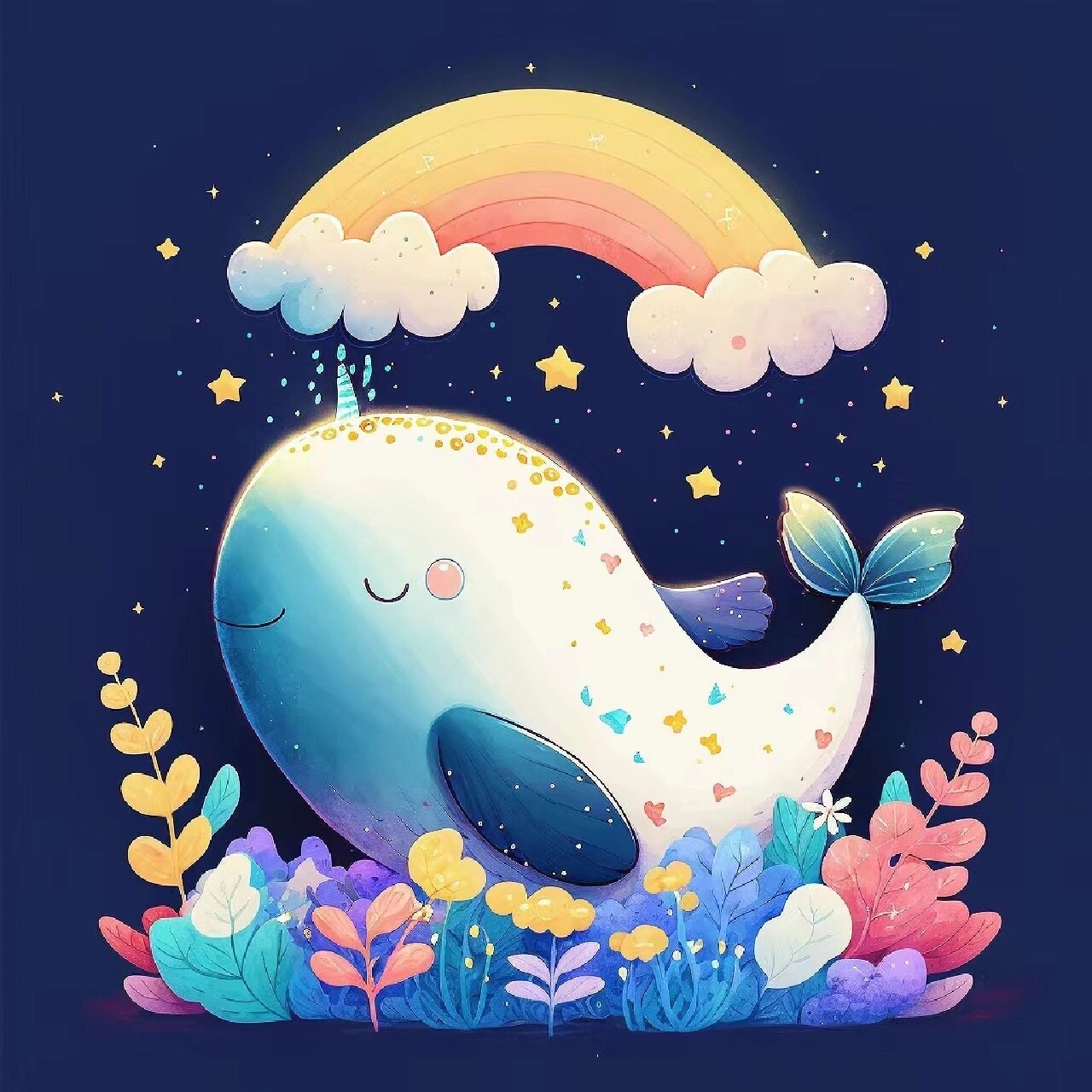 可爱的小鲸鱼来了,要的赶快收藏