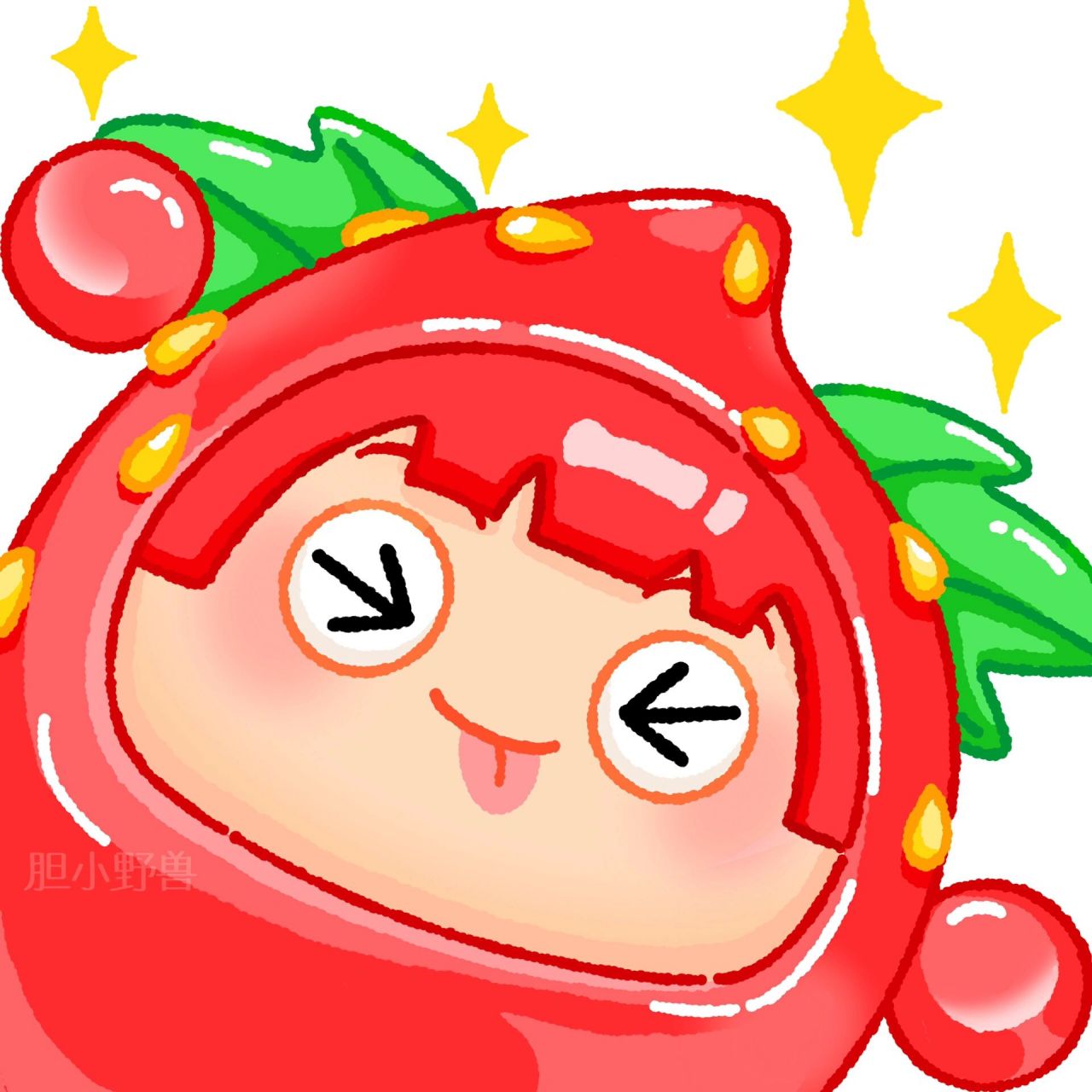 蛋仔头像|上官子怡 是不同表情的小草莓呀 菠萝和橙子已经同步发出了