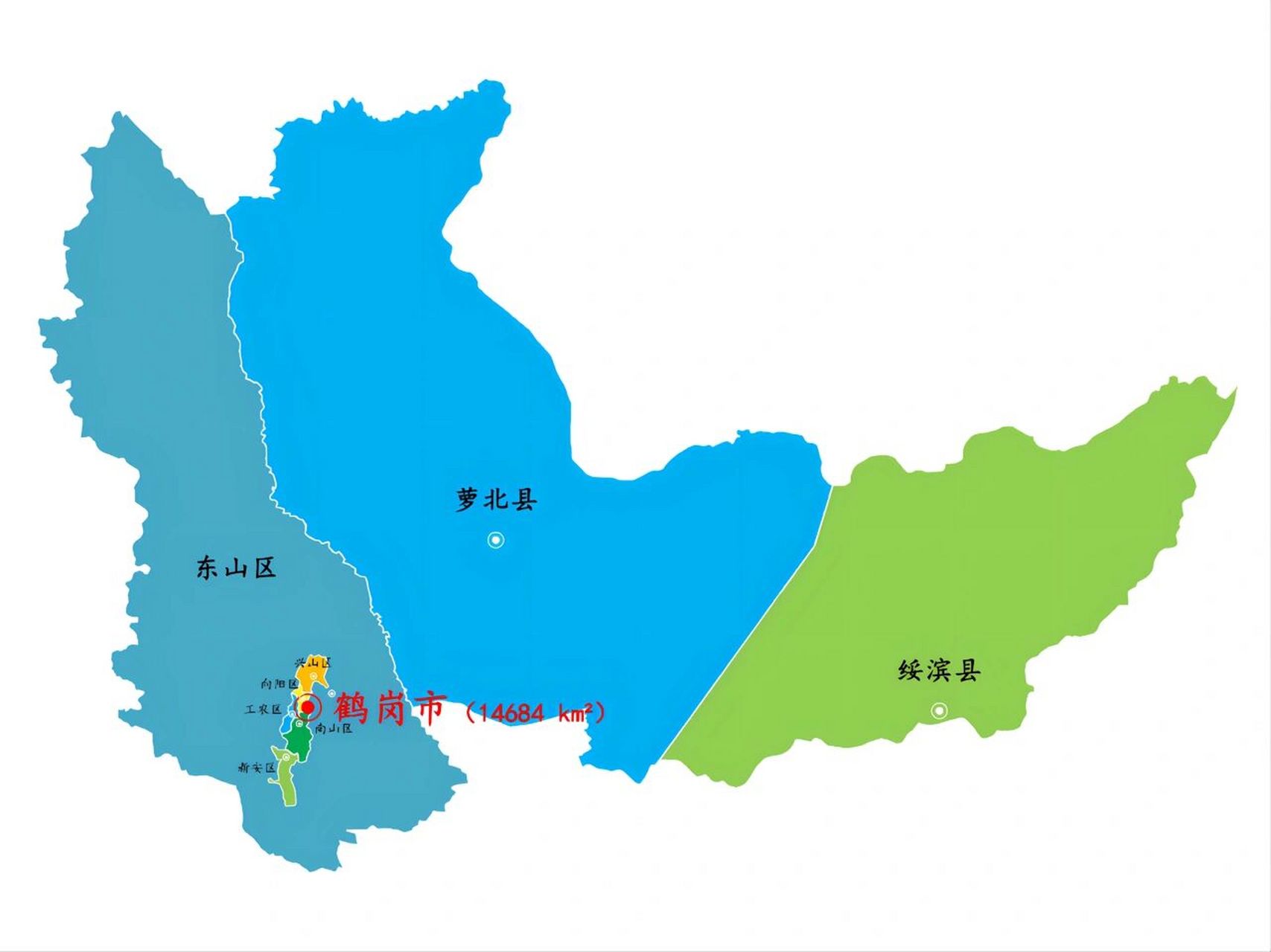 黑龙江·鹤岗市景区景点5个 下辖: 6个市辖区:向阳区,工农区,南山区