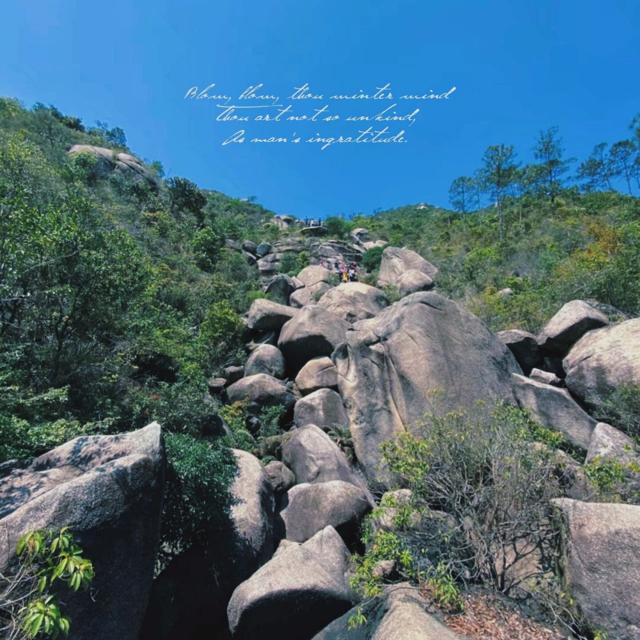 凤凰山超滚石路段  趣味 挑战性并存