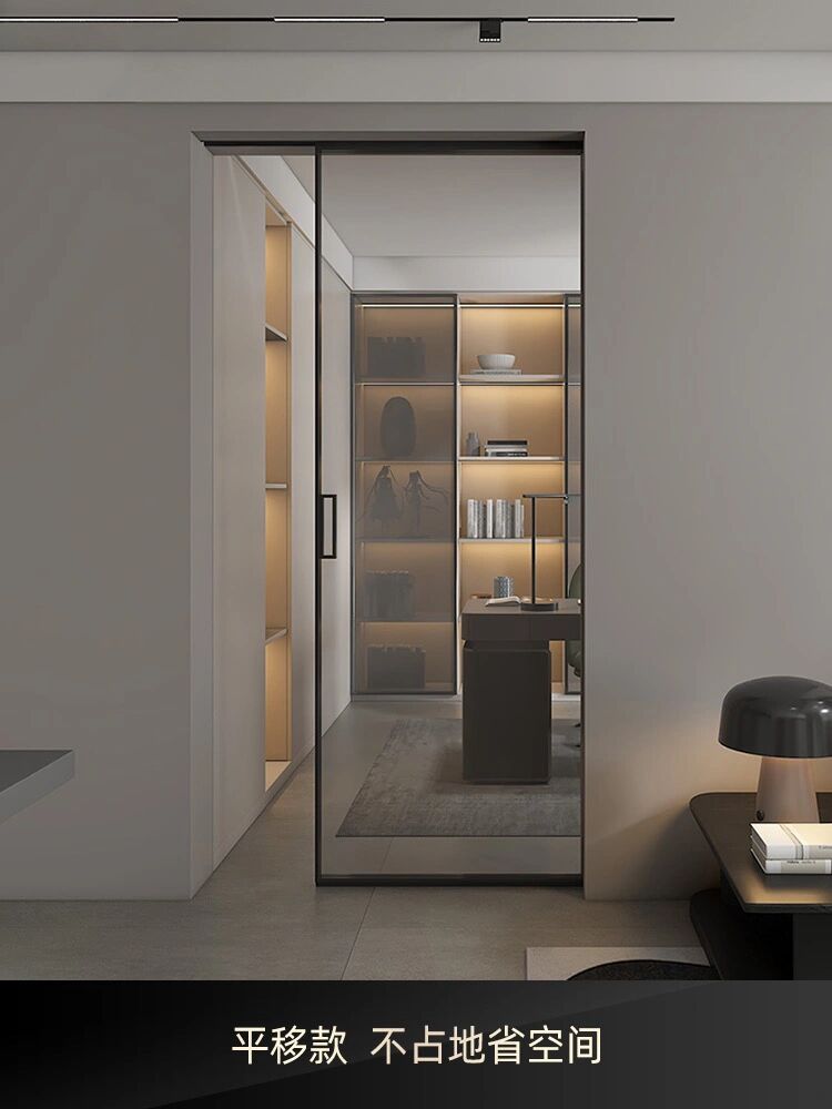 单开口袋移门,电动玻璃移门