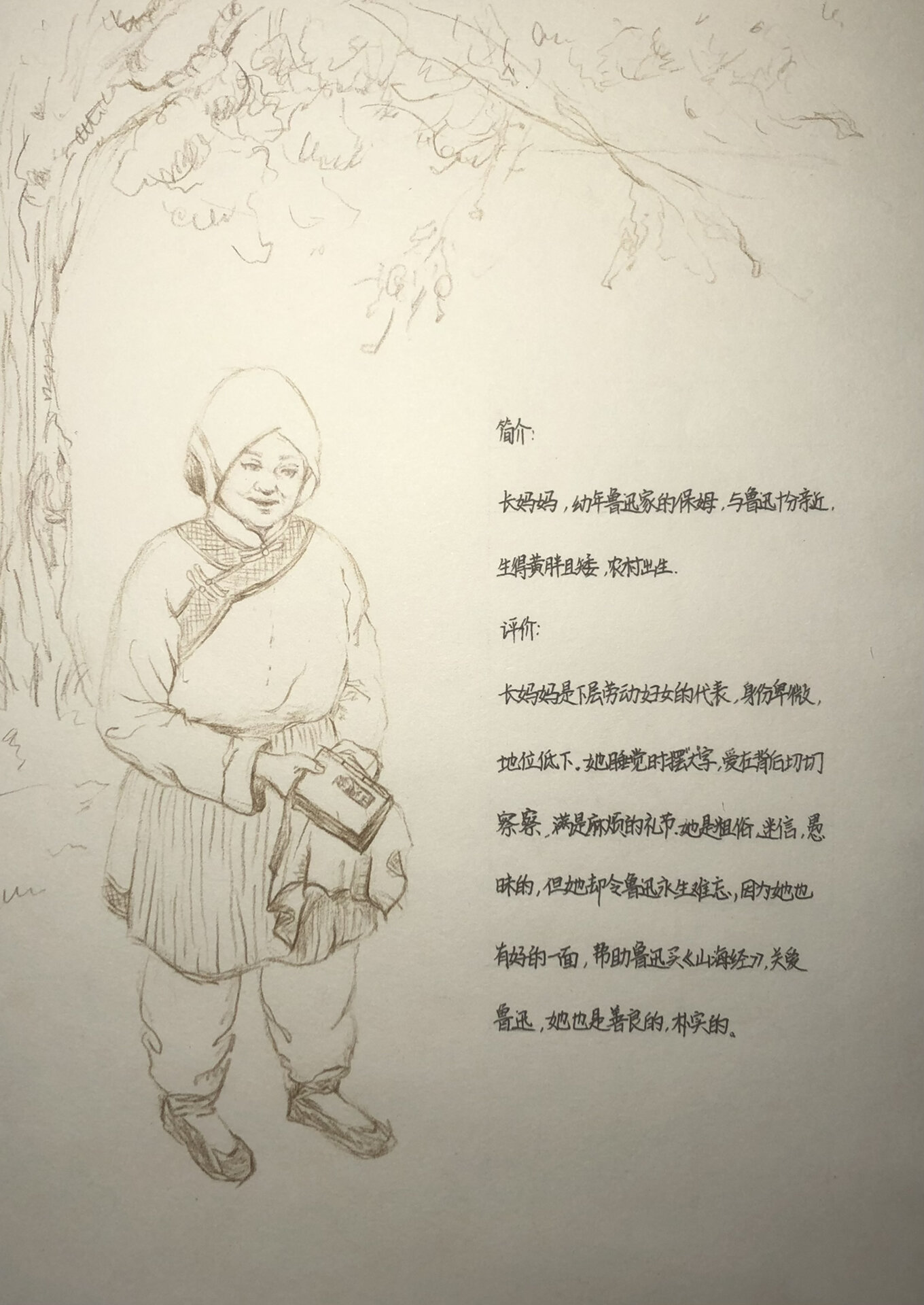 长妈妈简笔画图片
