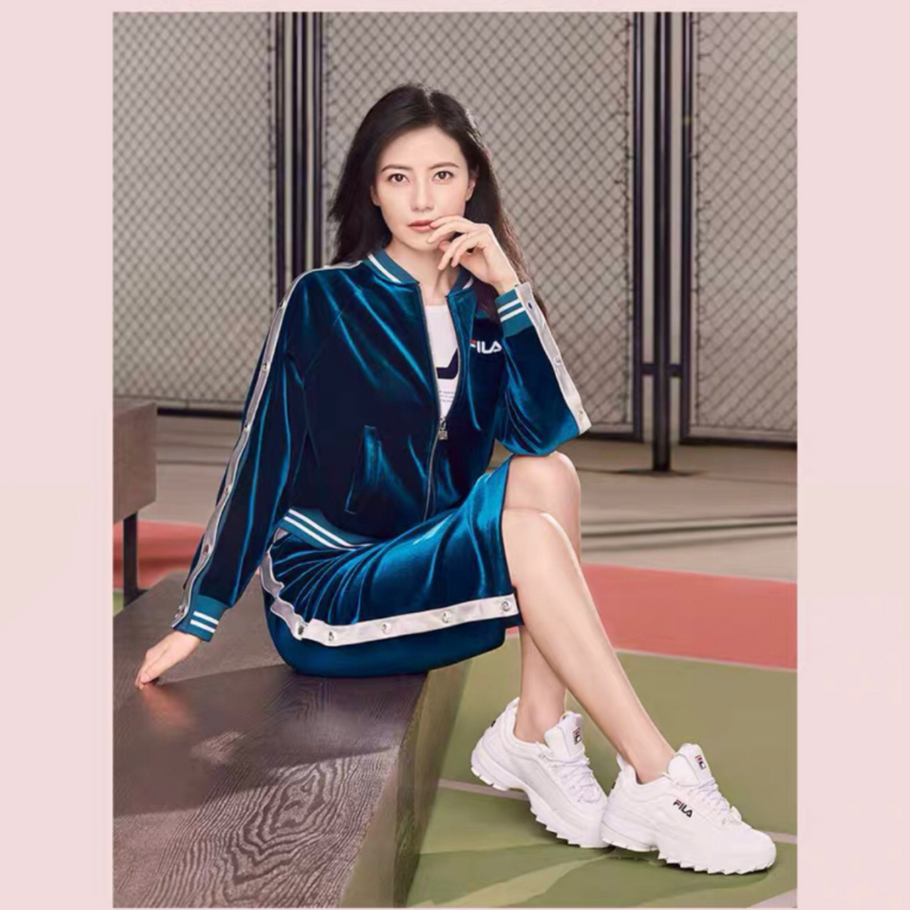 逛街,发现～高圆圆同款7015 fila 斐乐disruptor ii 颠覆者