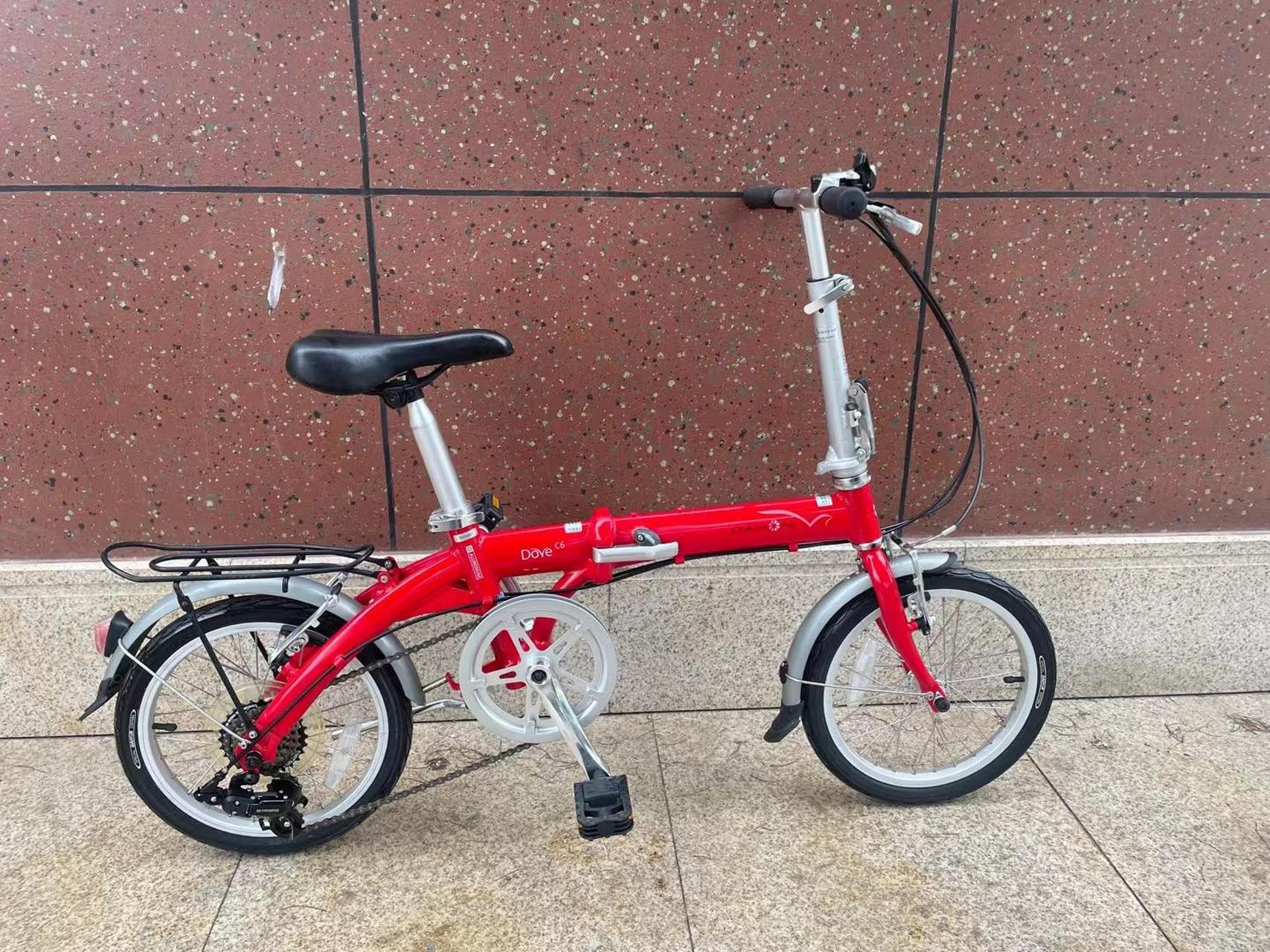 美国大行c6折叠自行车,铝合金车身,6速,16寸,成色很新,999