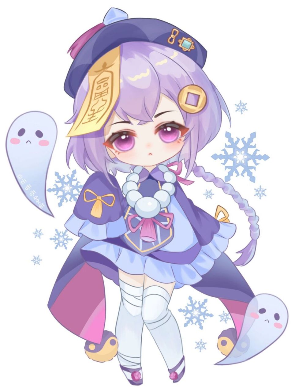 七七真的好可爱啊啊～～ #原神# #我是原创插画师# #原神萌新# #pro