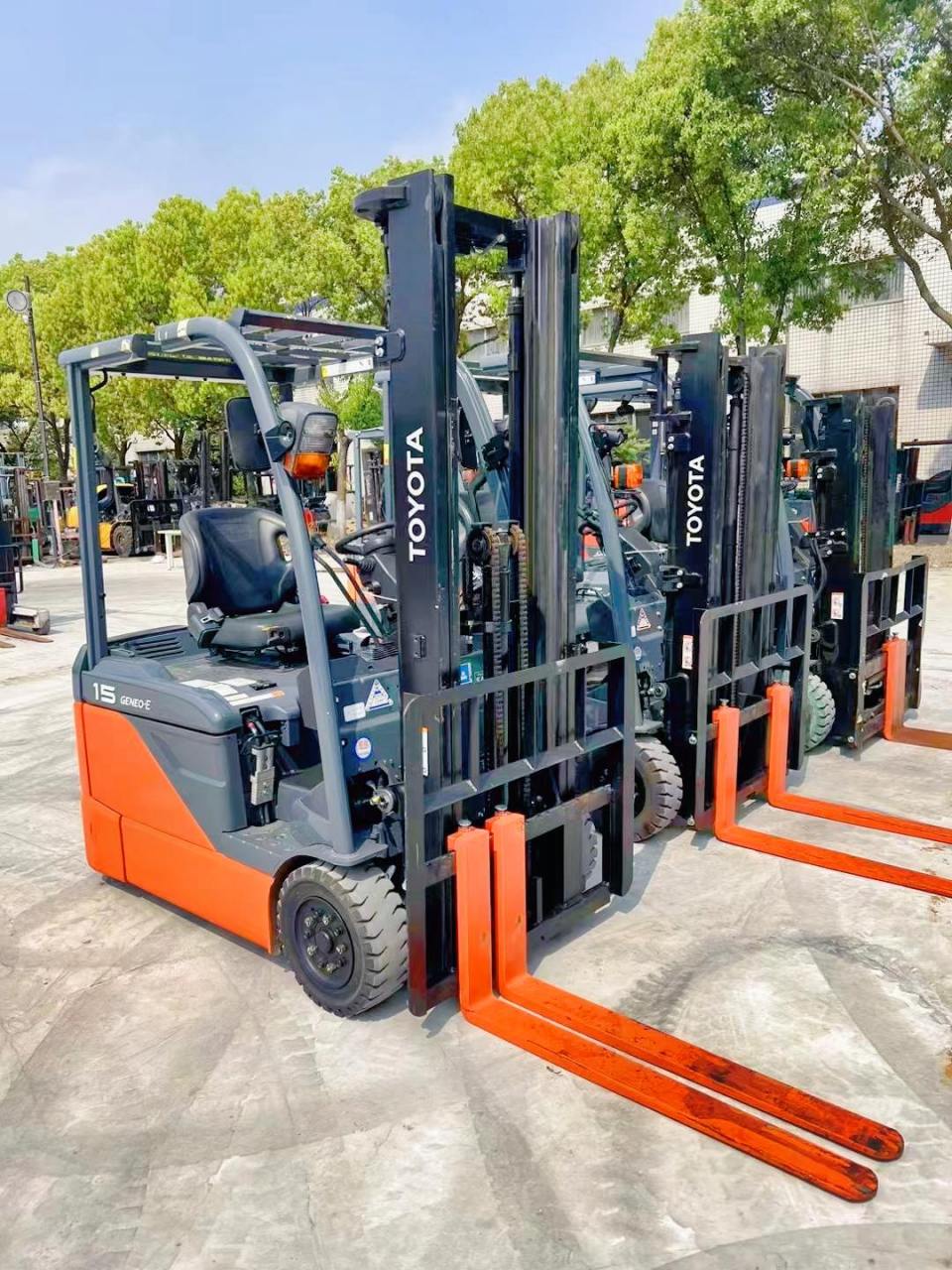 进口电动叉车日本丰田8fbe15三点转弯半径小,可计重量