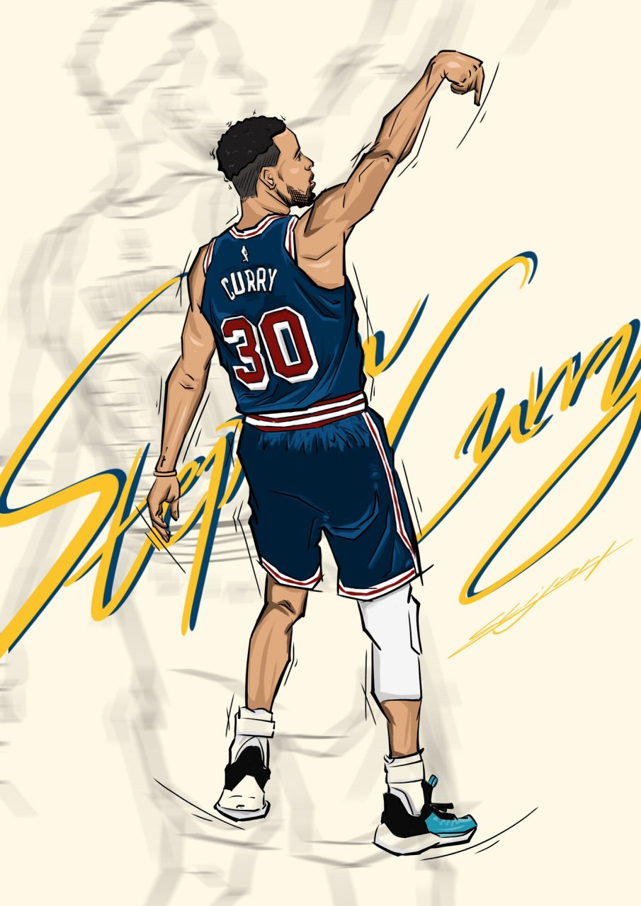 7199画个金州拉文-库里(stephen curry)