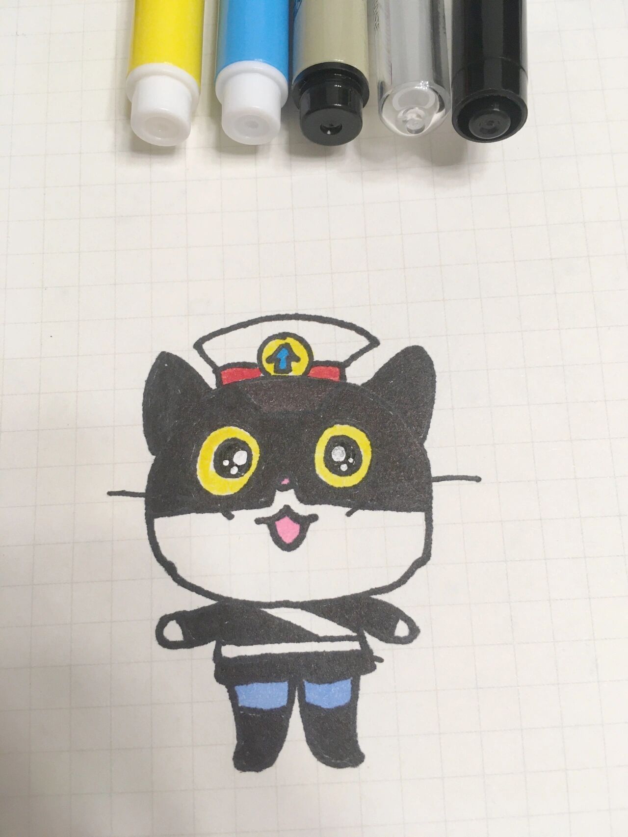 简笔画 黑猫警长 97day 12 第十二天打卡吖78 零基础画简笔画