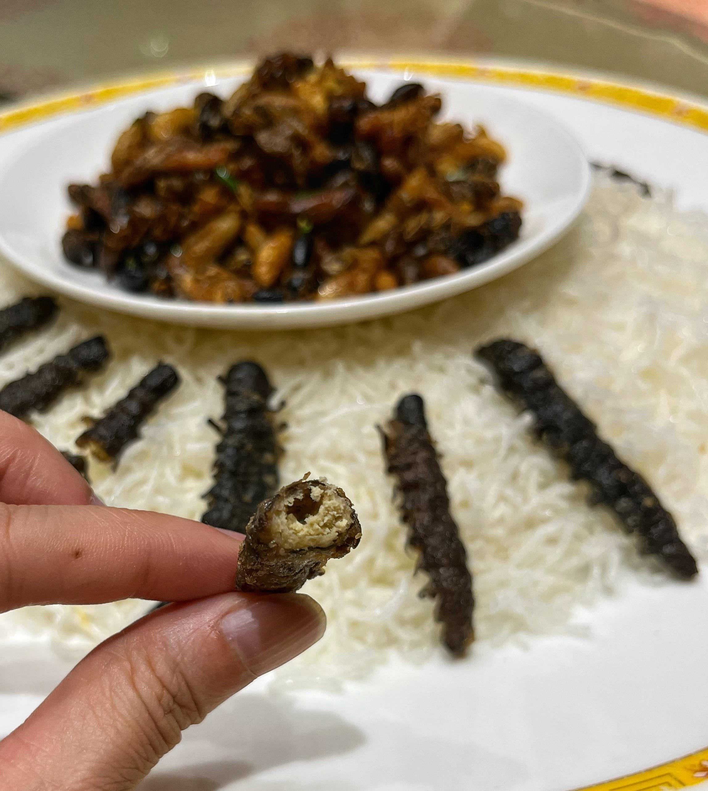 芝麻酱 的想法: 今天在攀枝花吃的爬沙虫和蜂蛹这些我们老家广西也有