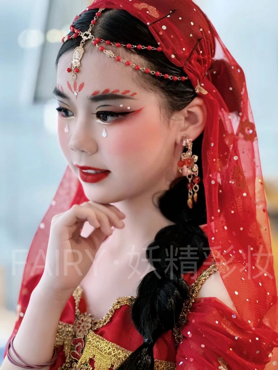 印度舞妆容 印度舞《纱丽纱丽》舞台妆造