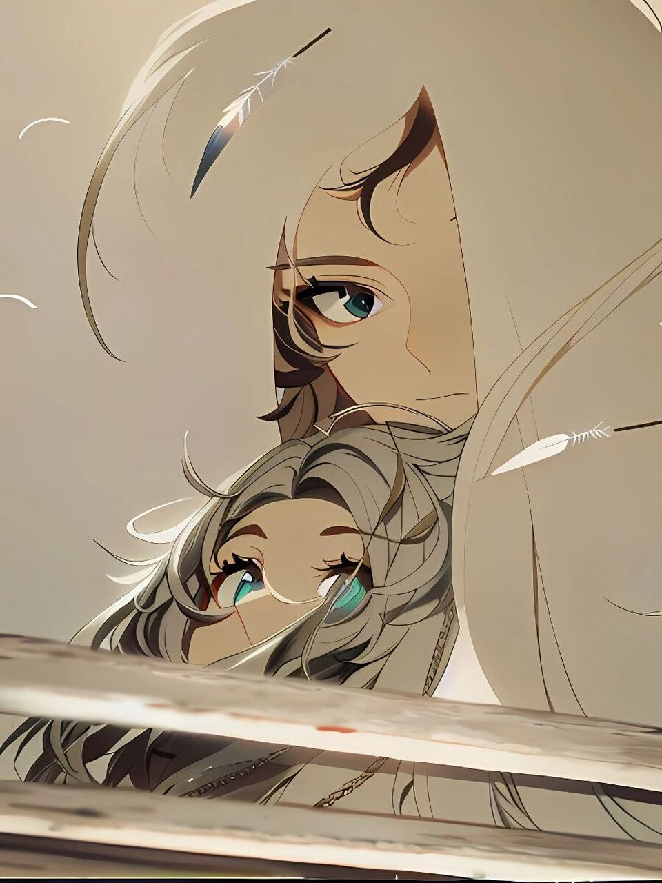 ai拟人把小鸟的呆毛和胸毛分别拟人了 #玄凤鹦鹉