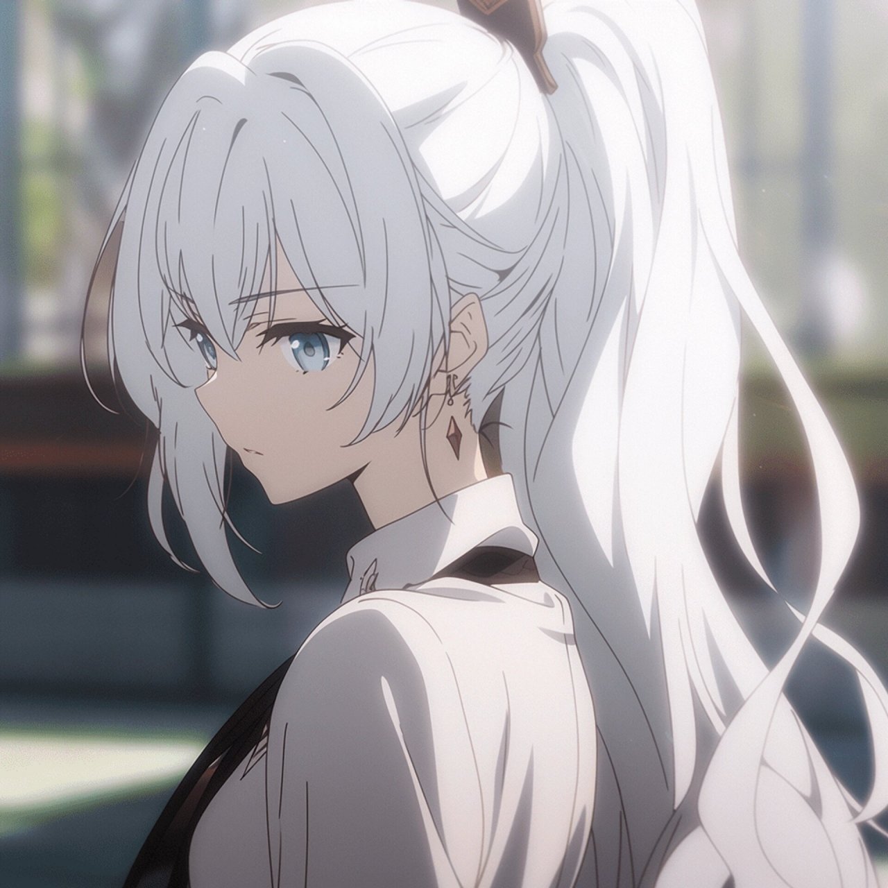 白发高马尾丨动漫女头             生成
