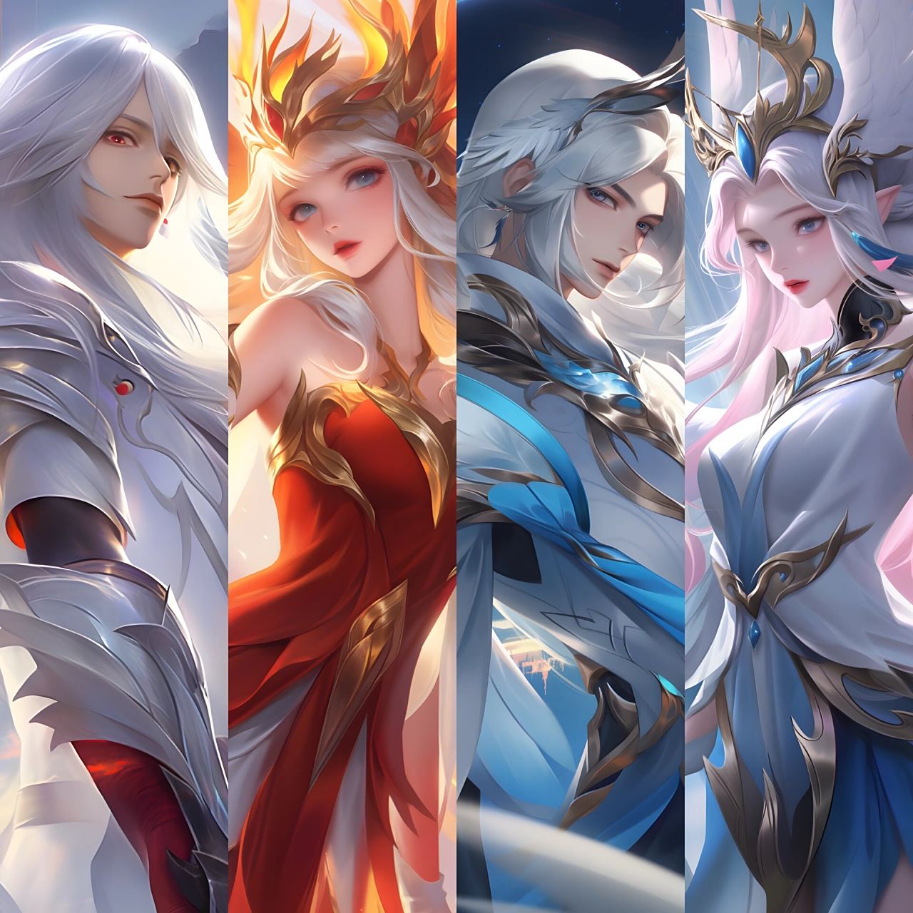 壁纸分享 李白 王昭君 心血来潮,每人一张壁纸 	 原图尺寸 2944x6400