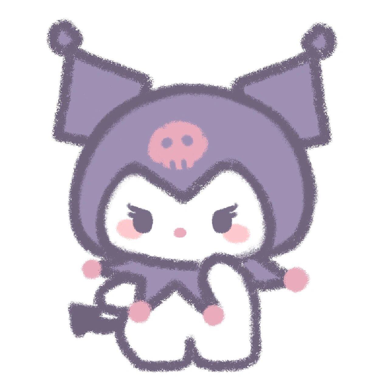 库洛米头像 上次的粉丝宝点的库洛米来啦 不知不觉开始形成一个三丽鸥