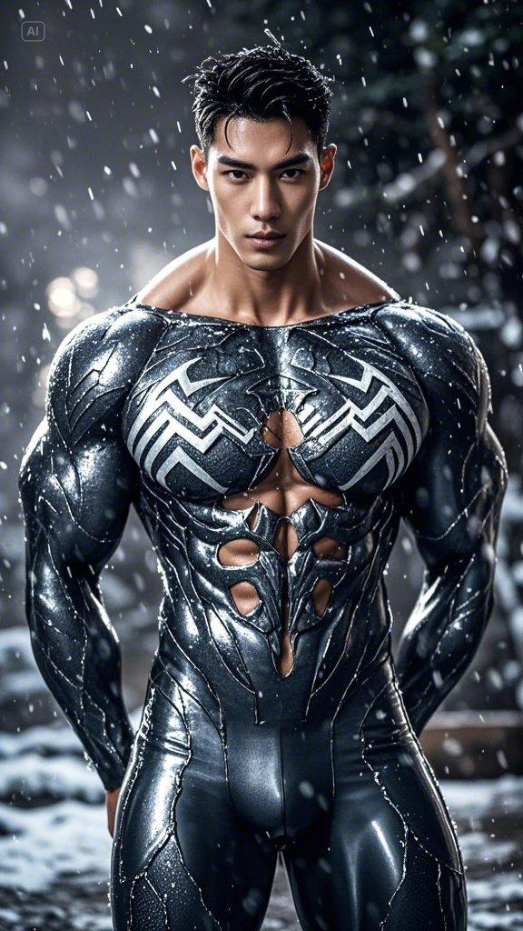 肌肉猛男帅哥壁纸集锦 cos毒液撩起衣服就是腹肌 这谁顶得住啊 男友力